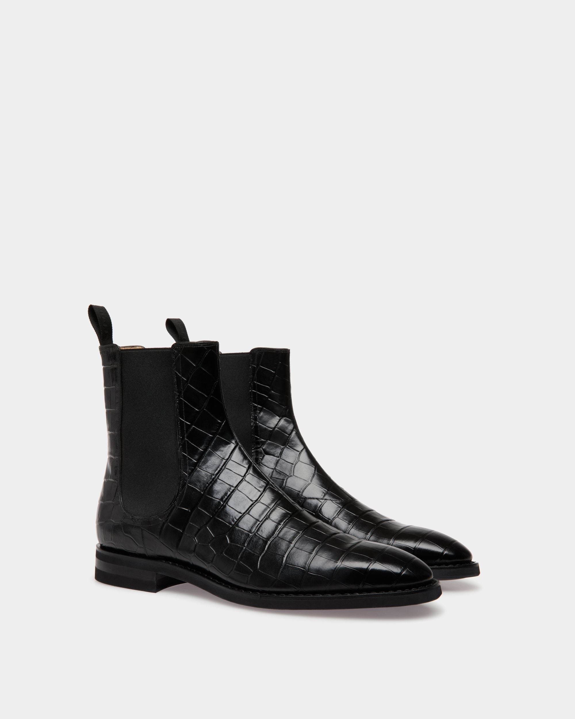 Bally Global - Scribe Boots In Black Leather - Black