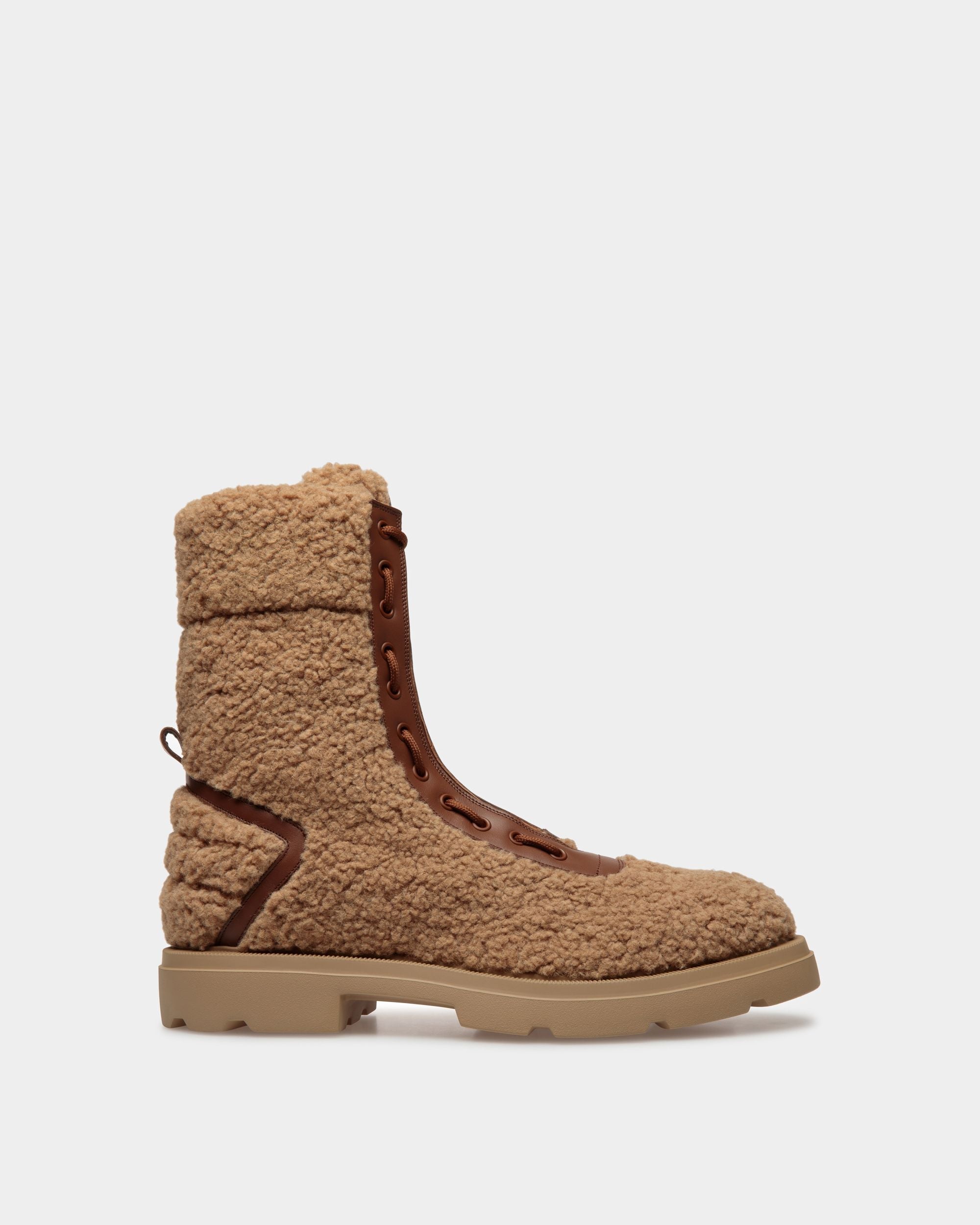 Bally Global - Botas Enga De Piel Y Tela En Marrón - Marrón