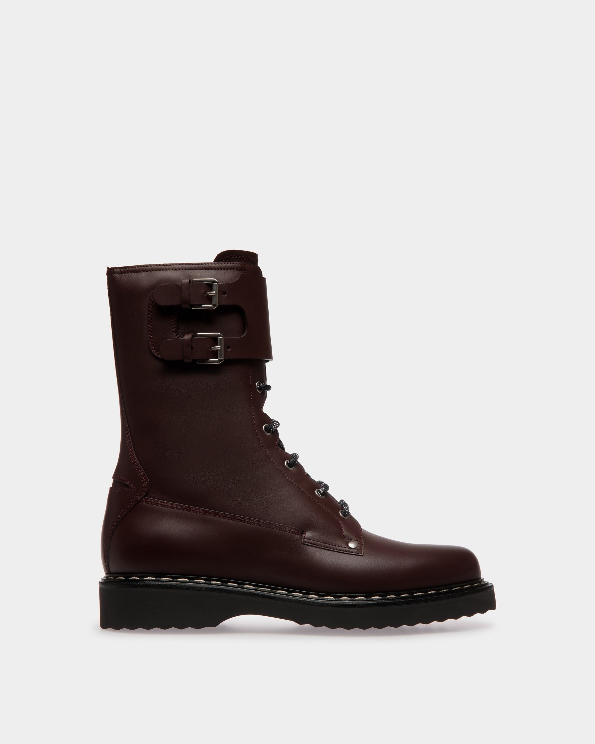 Bally Global - Neasden Lace-Up Boot In Burgundy Leather - Brown
