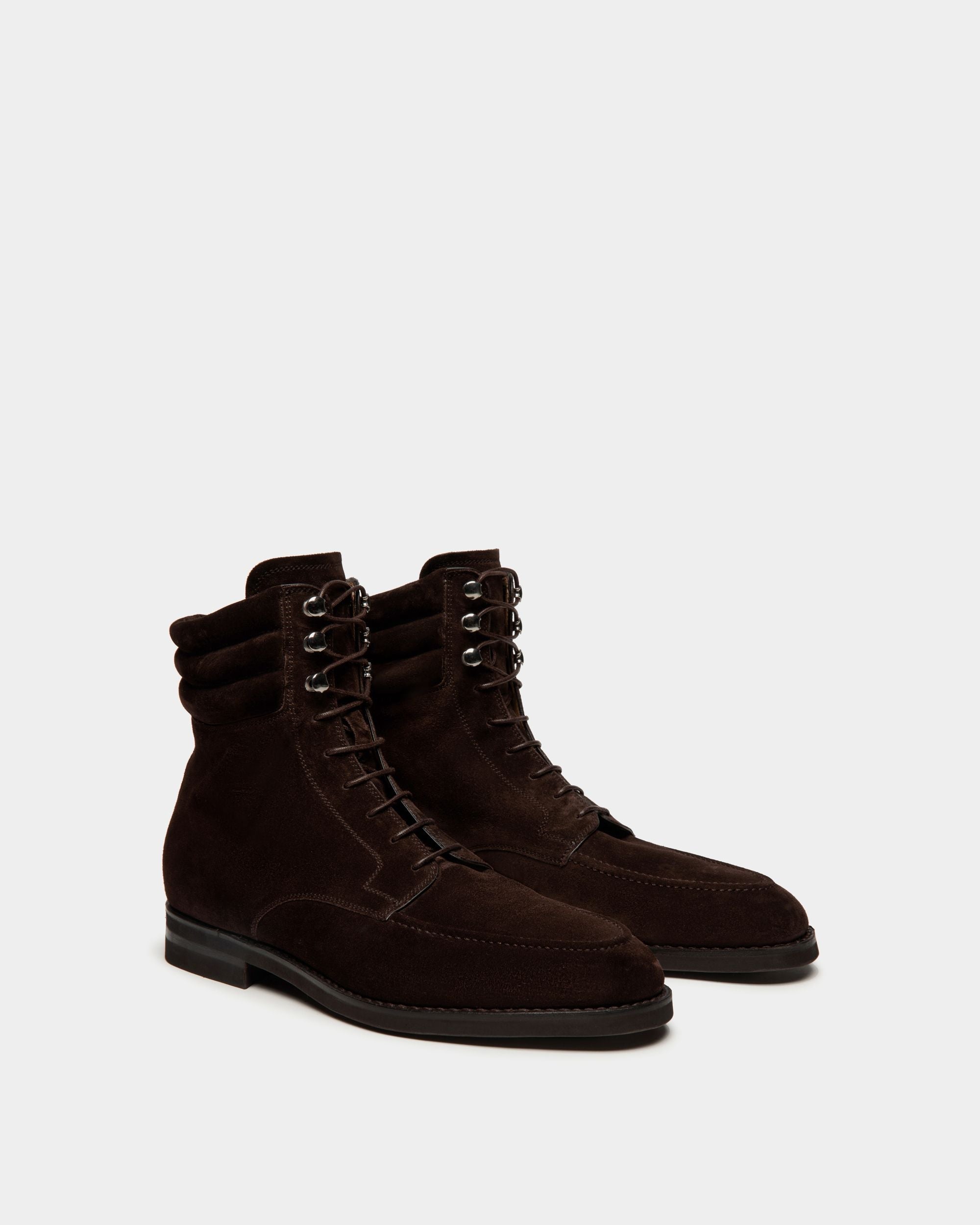 Bally Global - Schoenen Bootie in Ebano Suede - Brown