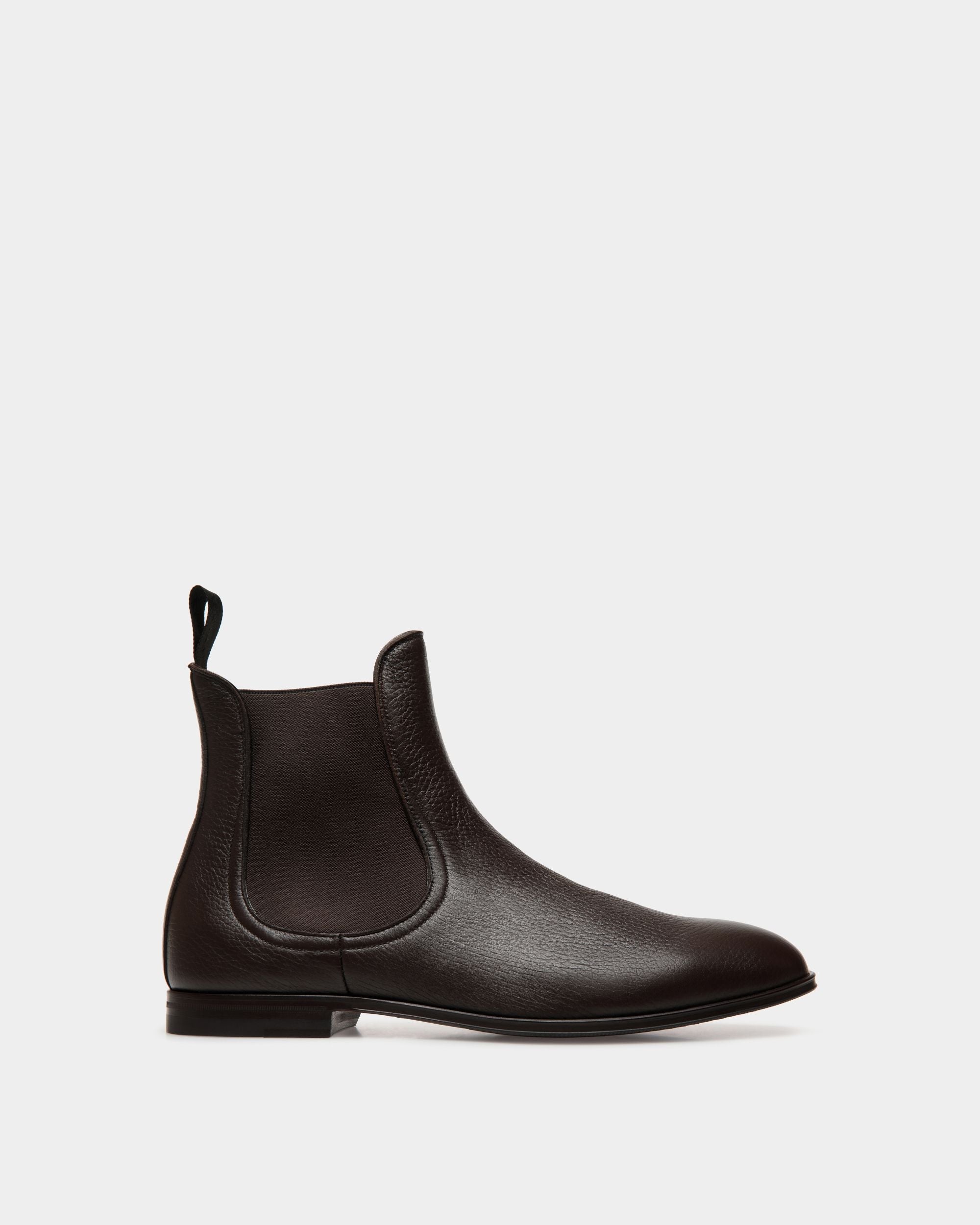Bally Global - Westminster Bootie In Ebano Deer Leather - Brown