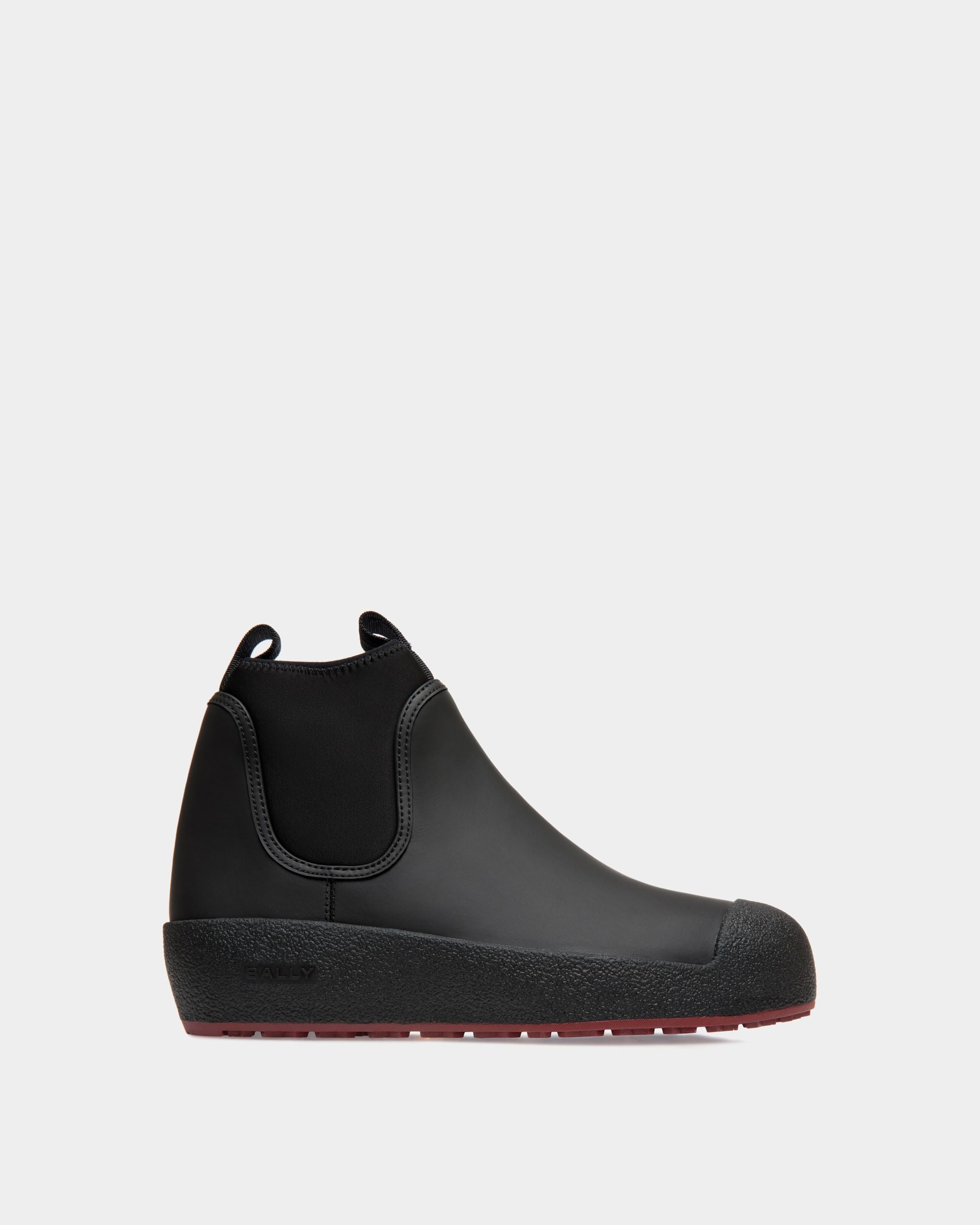 Bally Global - Bally Curling Boots In Black Leather - Black
