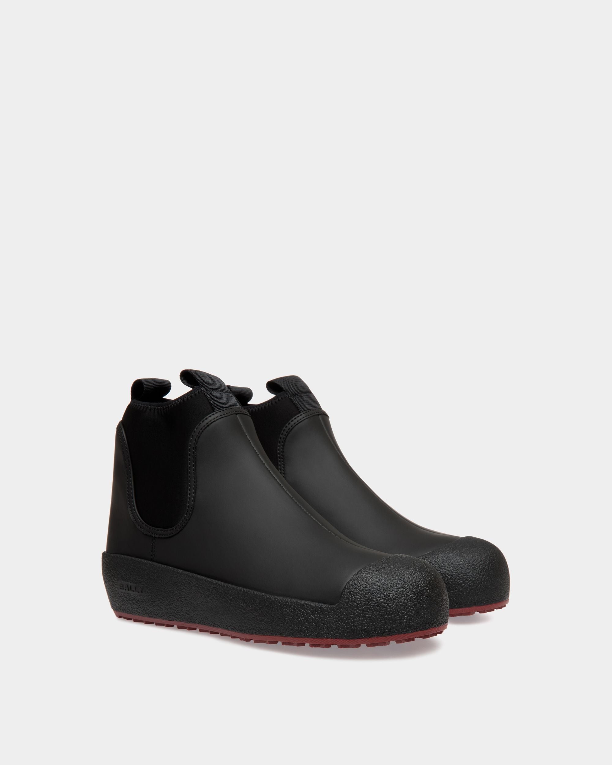 Bally Global - Bally Curling Boots In Black Leather - Black