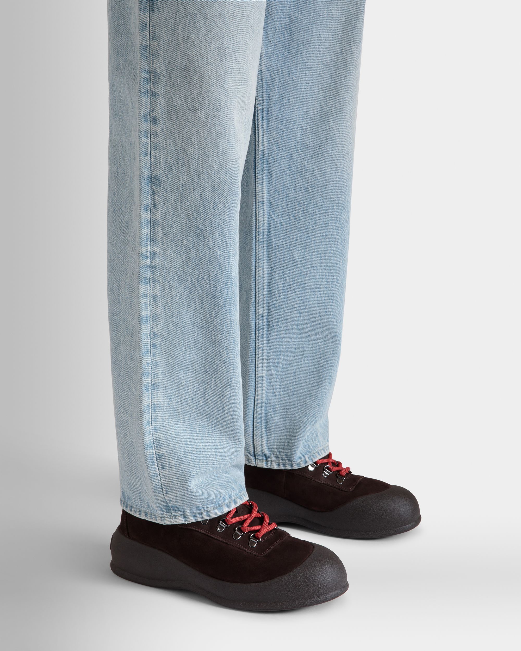 Bally Global - Botte De Neige Frei En Nubuck Ebano - Marron