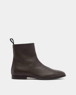 Bottine Westminster En Cuir Grainé Ebano