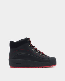 Bally Curling Bootie in Black Leather