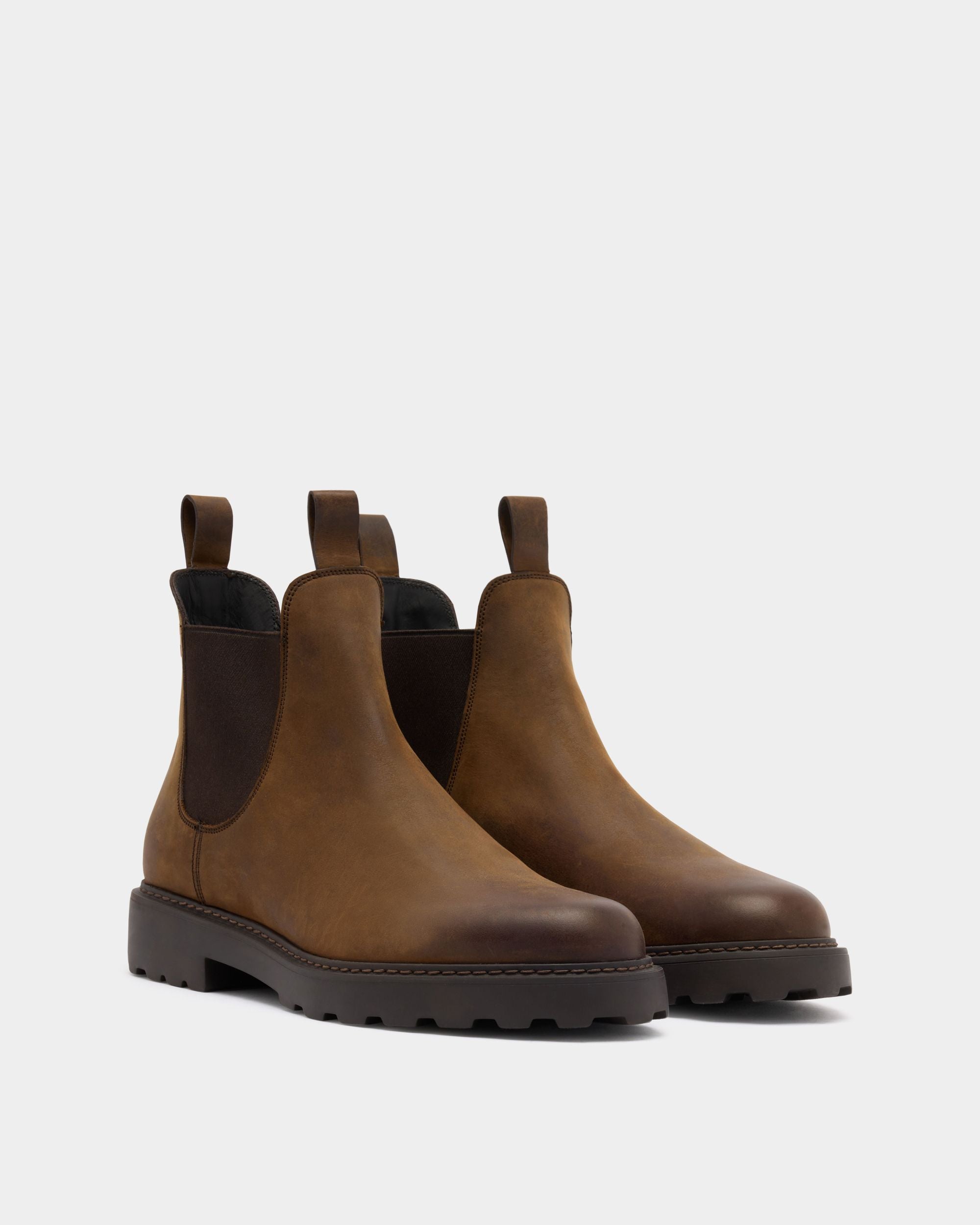 Bally Global - Gusto Bootie in Brown Leather - Brown