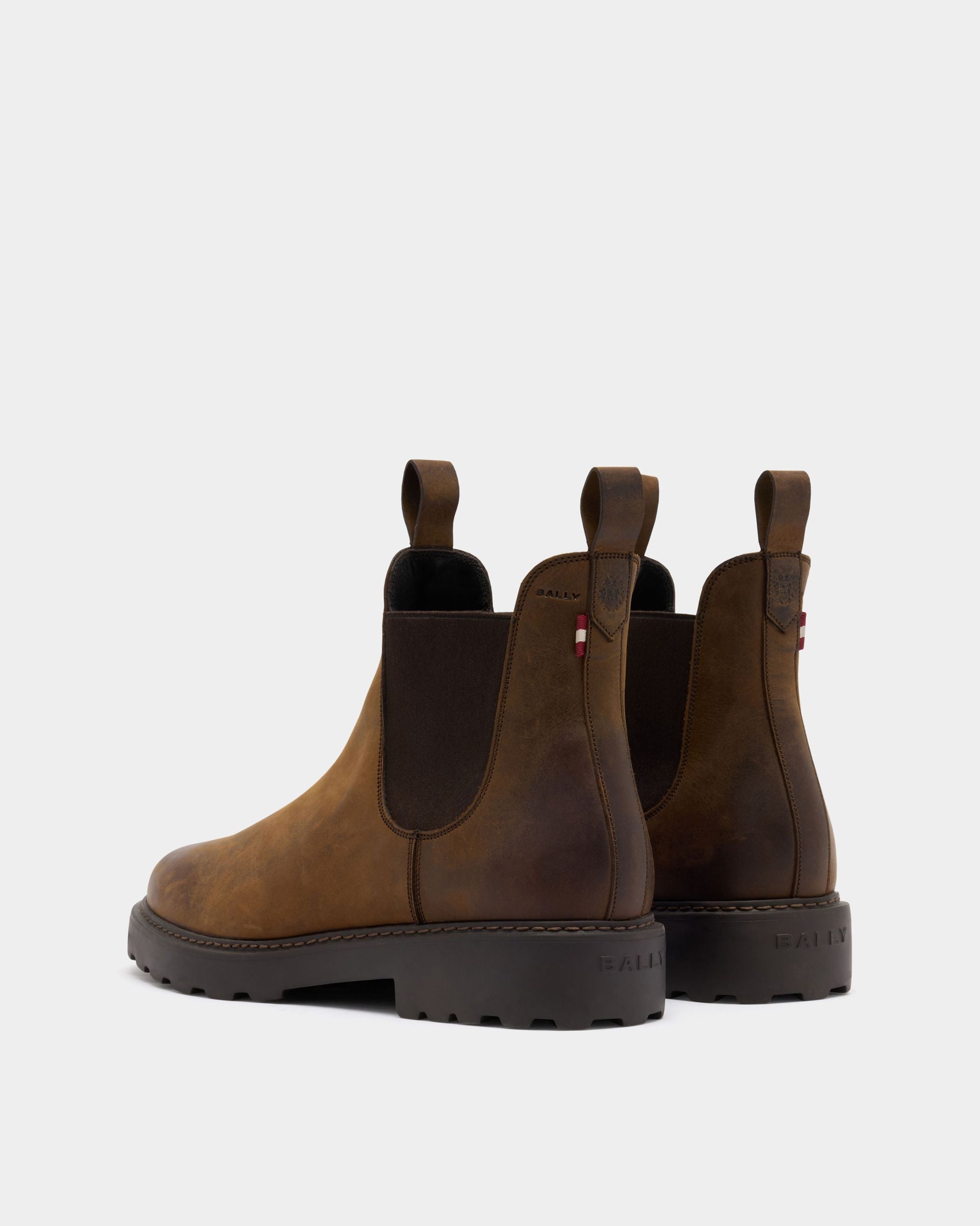 Bally Global - Gusto Bootie in Brown Leather - Brown