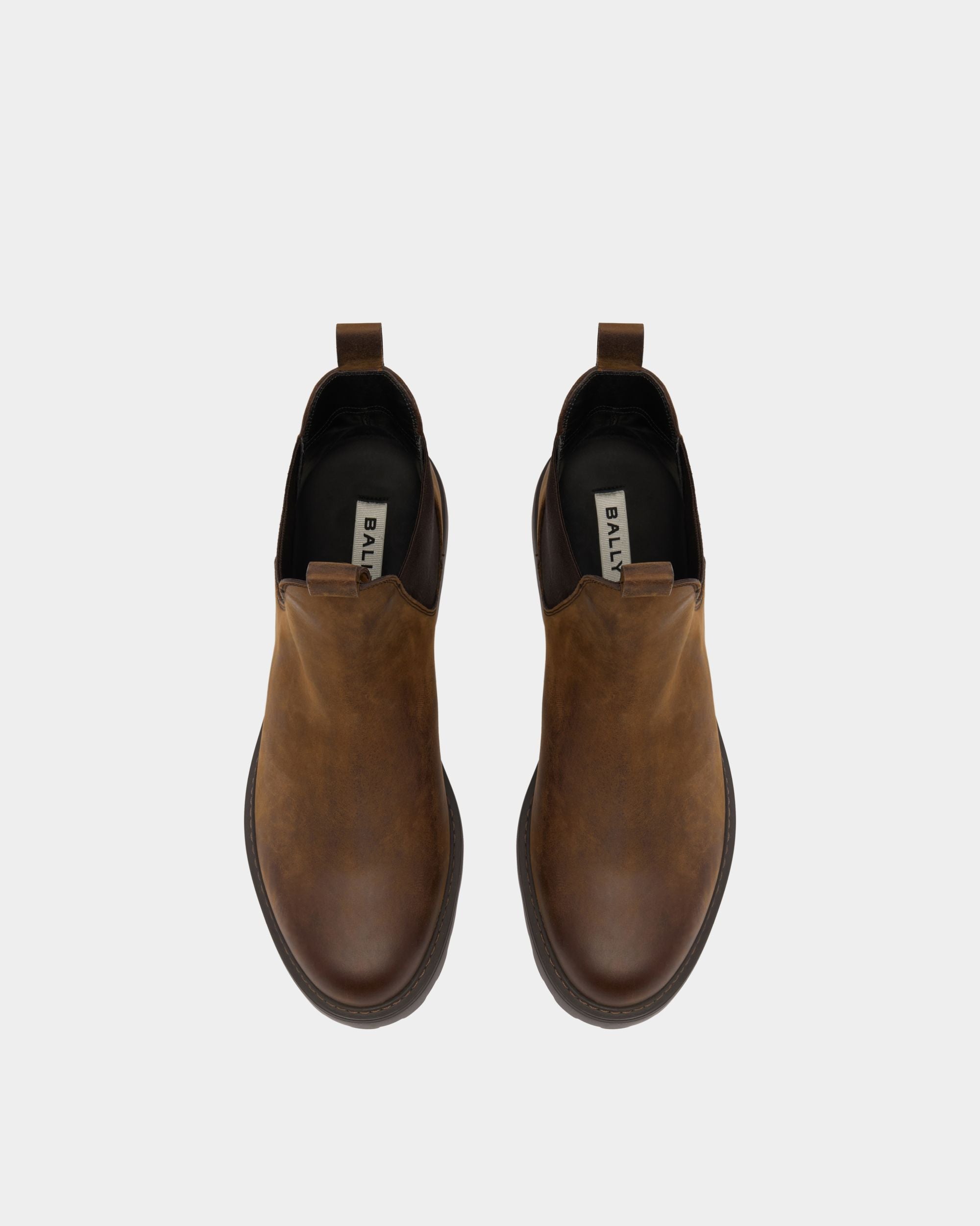 Bally Global - Gusto Bootie in Brown Leather - Brown