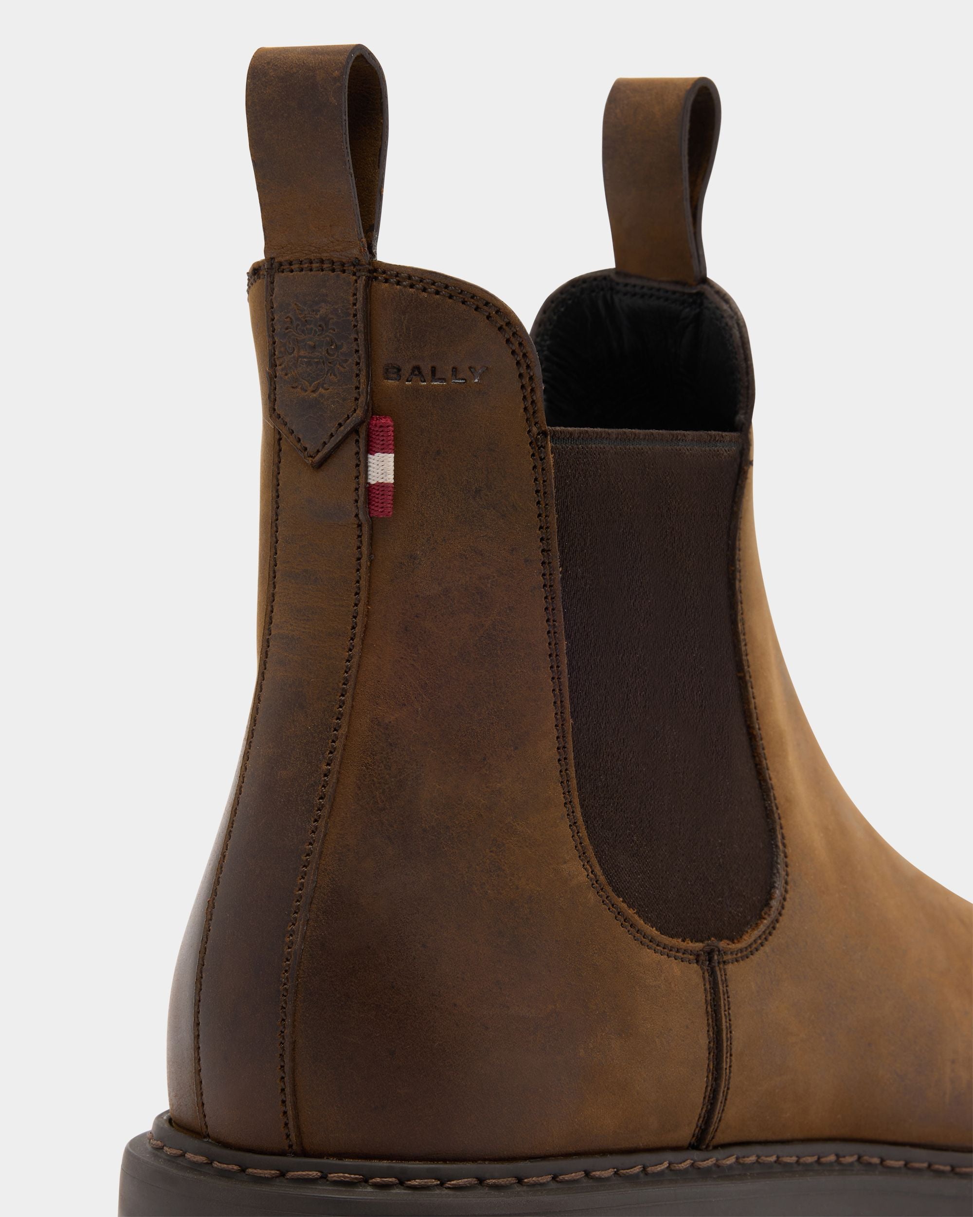 Bally Global - Gusto Bootie in Brown Leather - Brown