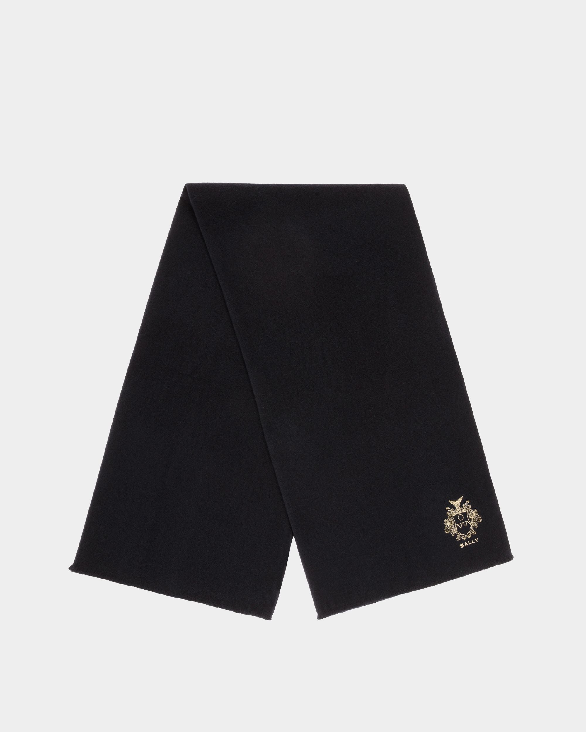 Bally Global - Adrien Brody Travel Collection Scarf In Navy Blue Wool Blend - Azul