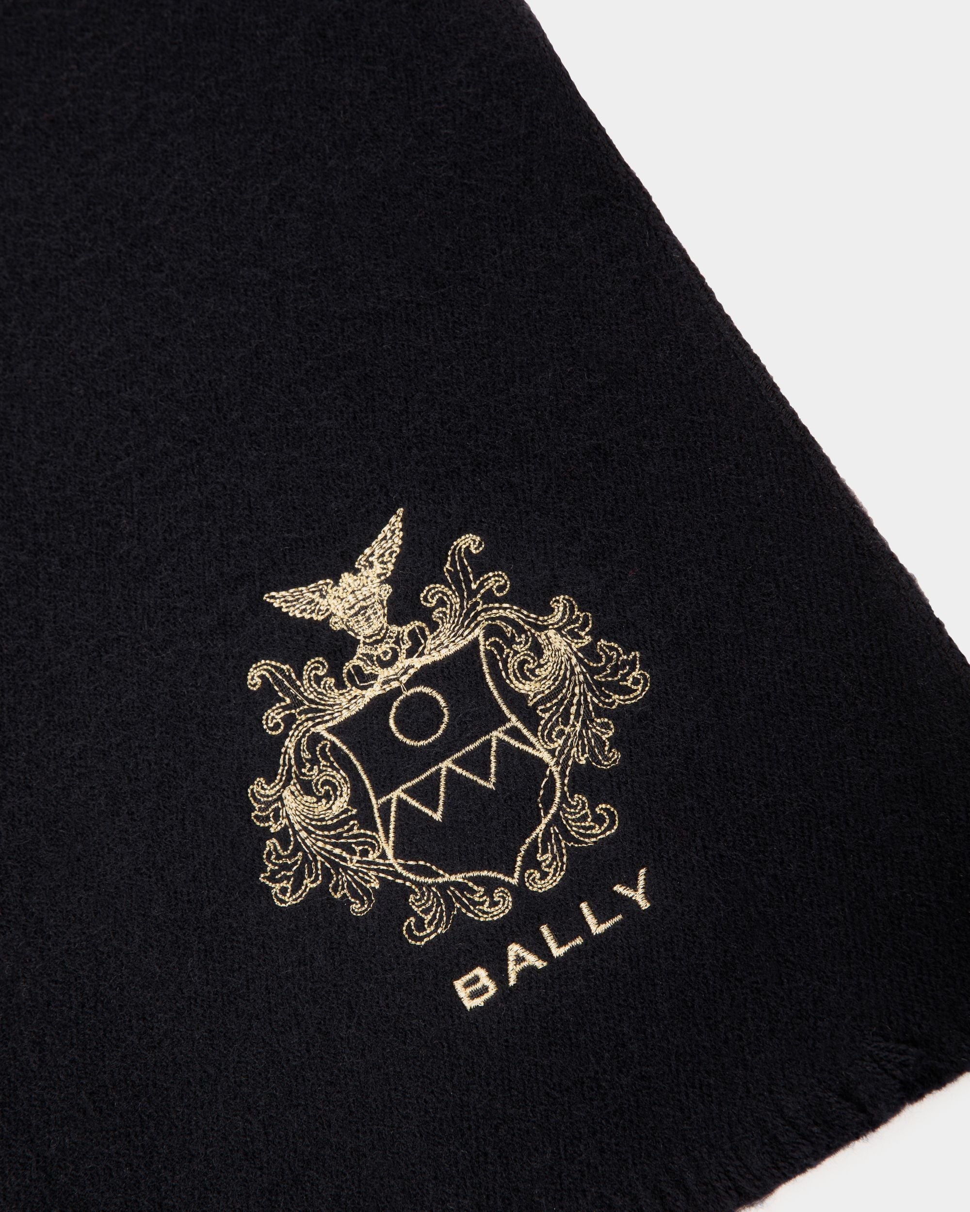 Bally Global - Adrien Brody Travel Collection Scarf In Navy Blue Wool Blend - Azul