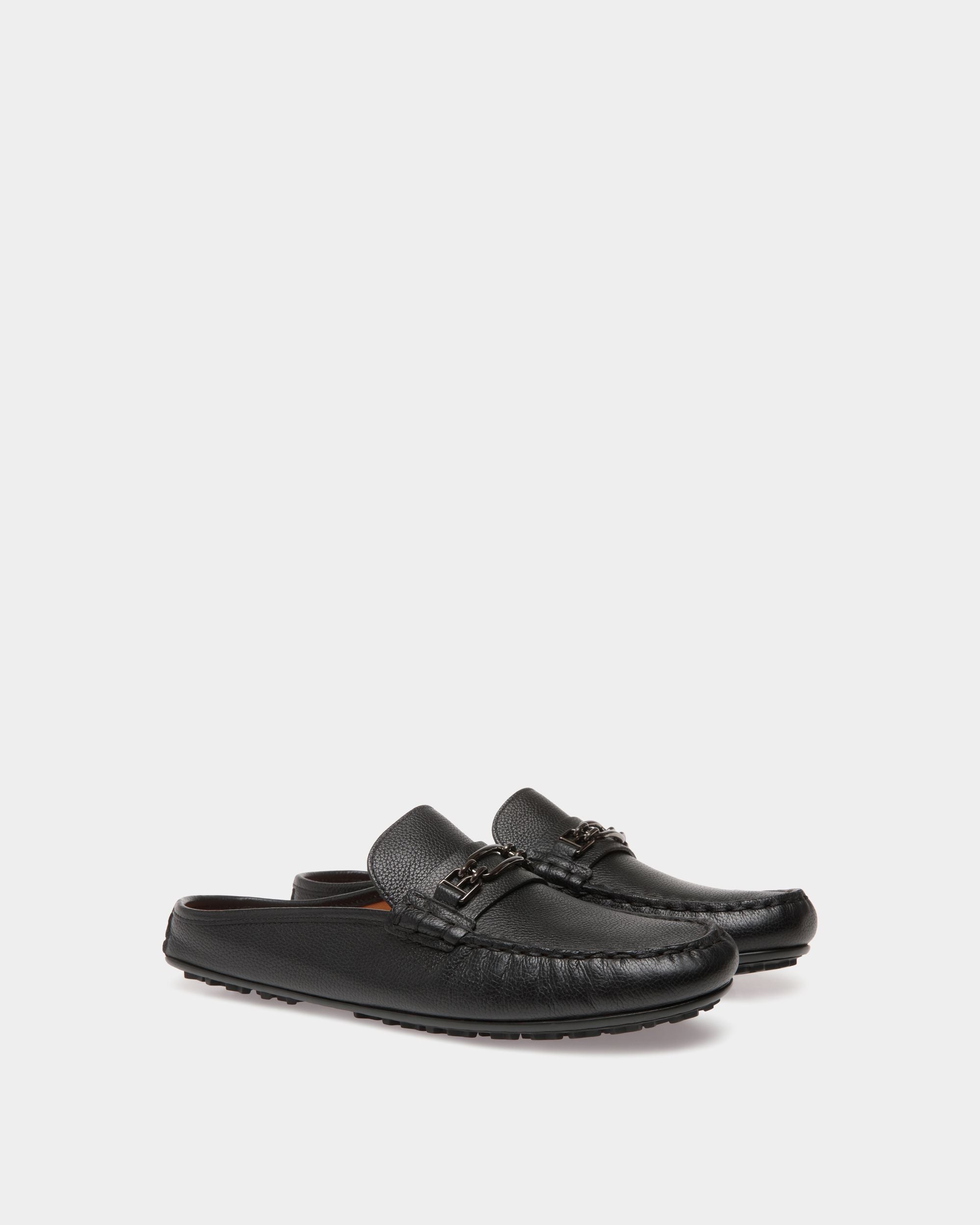 Bally Global - Villeneuve Drivers In Black Leather - Black
