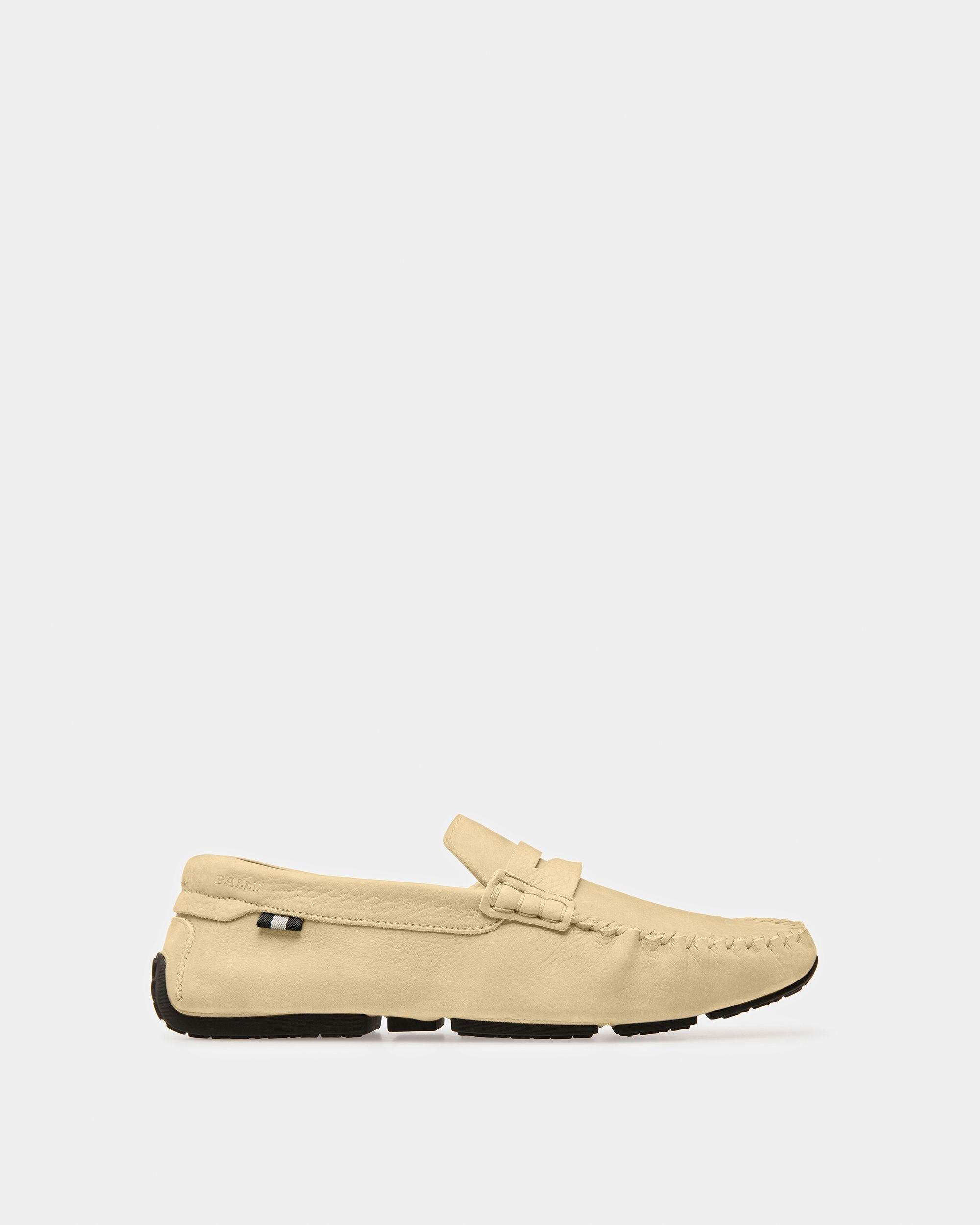 Bally Global - Pier Leather Drivers In Fossil - Beige