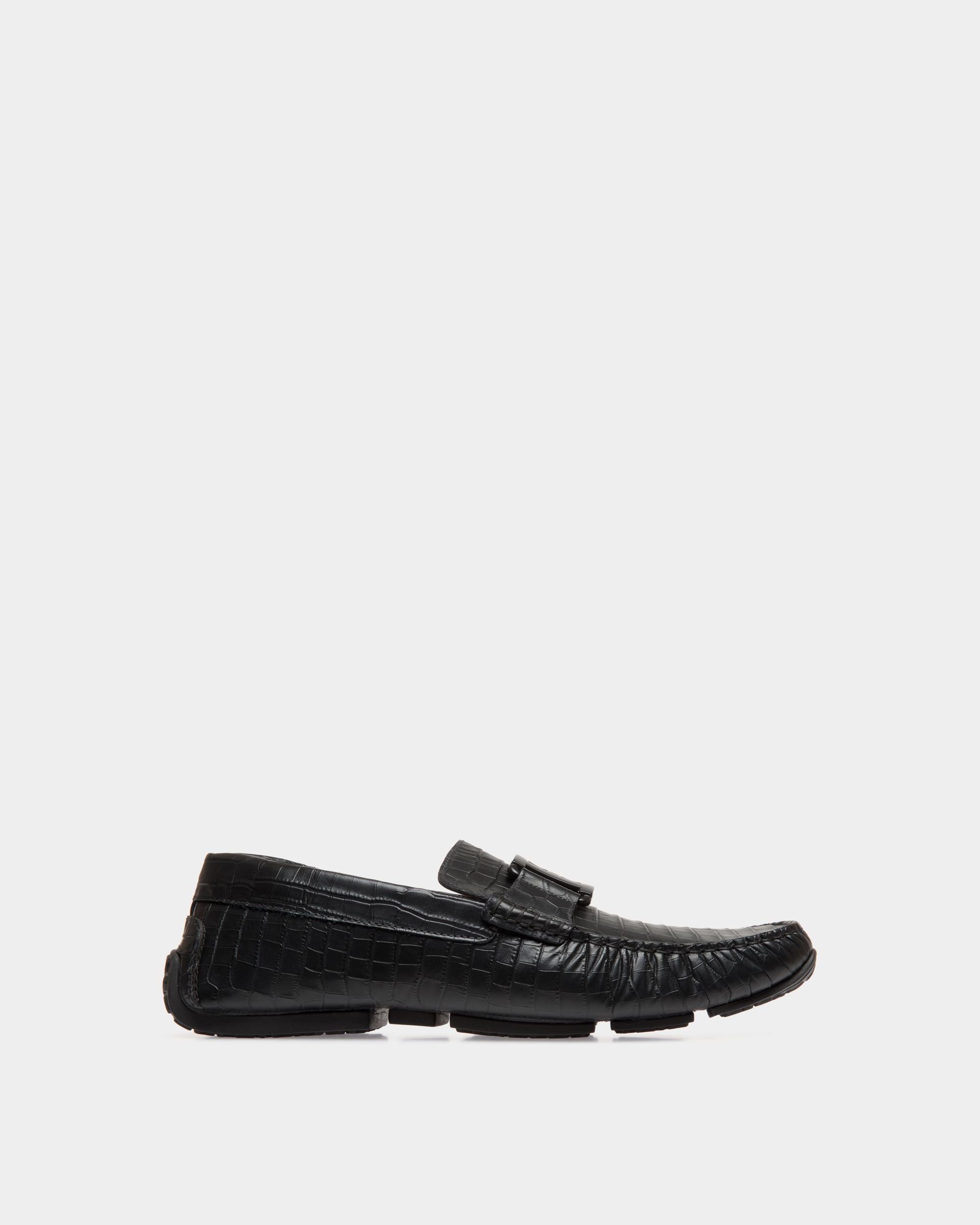 Bally Global - Pilot Drivers In Black Leather - Black