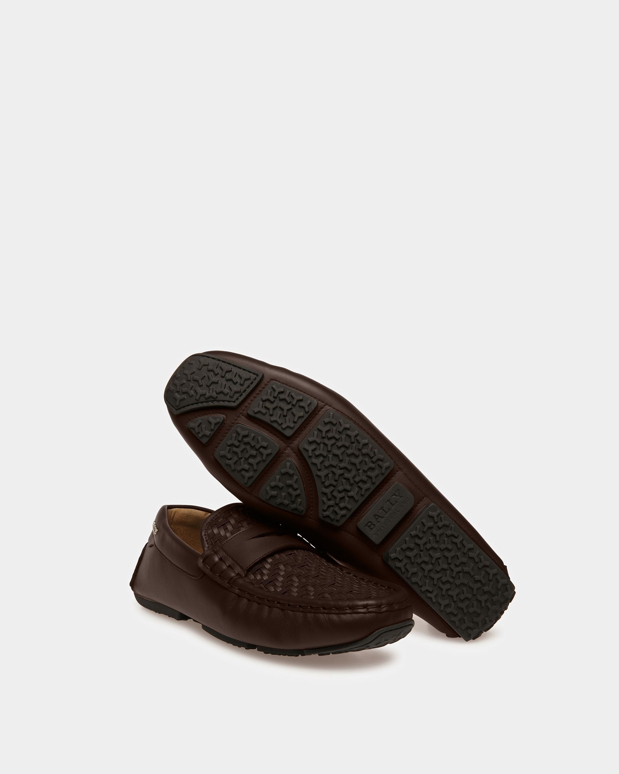Bally Global - Pilos Leather Drivers In Brown - Brown