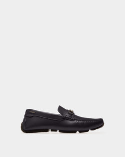 Philip Leather Drivers In Navy