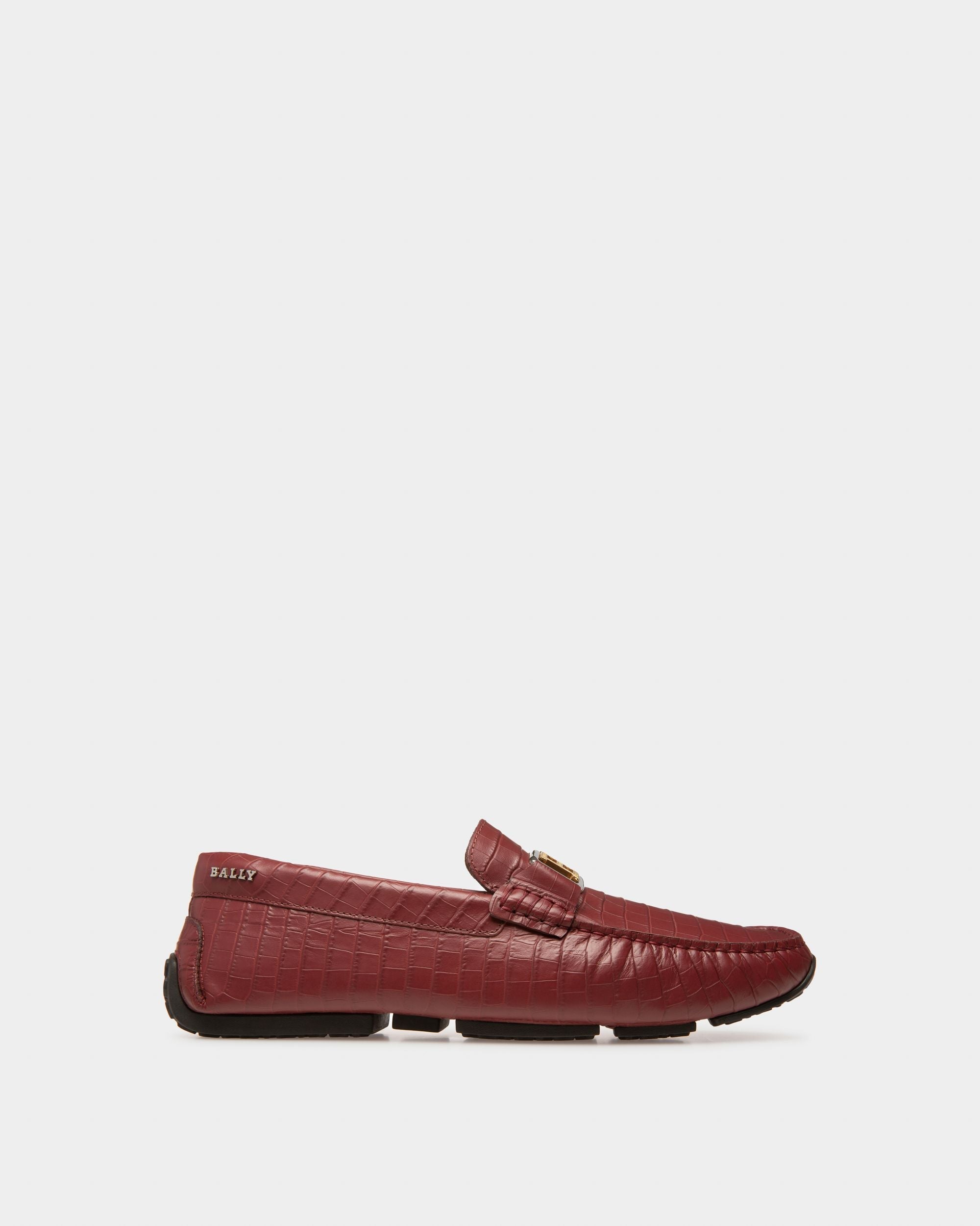 Bally Global - Palan Drivers In Heritage Red Leather - Red