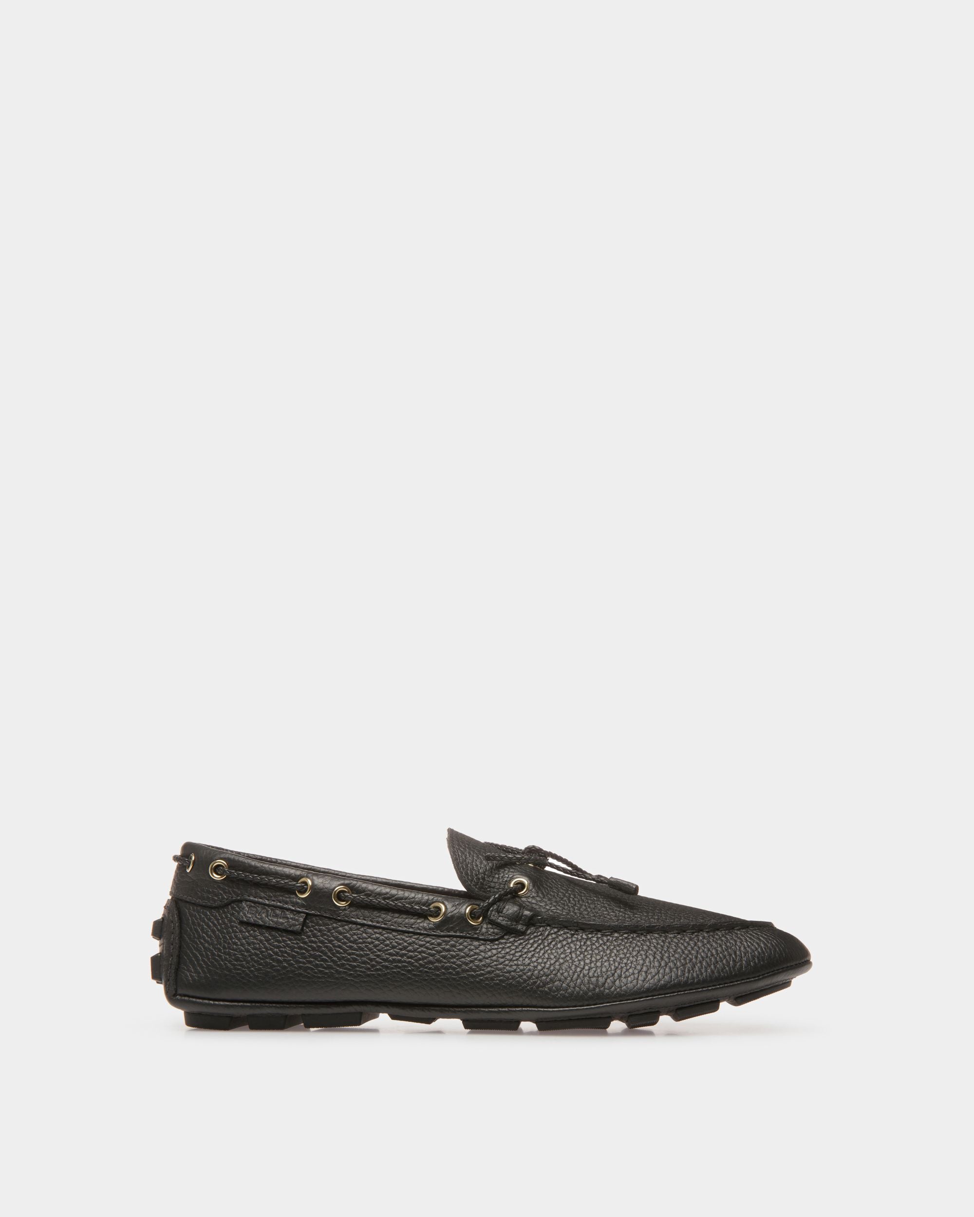 Bally Global - Kerbs Drivers In Black Leather - Black
