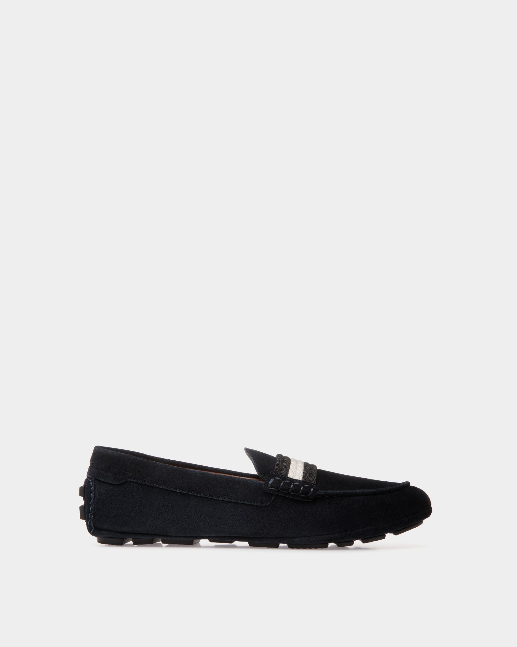 Bally Global - Kerbs Drivers In Blue Leather - Blue