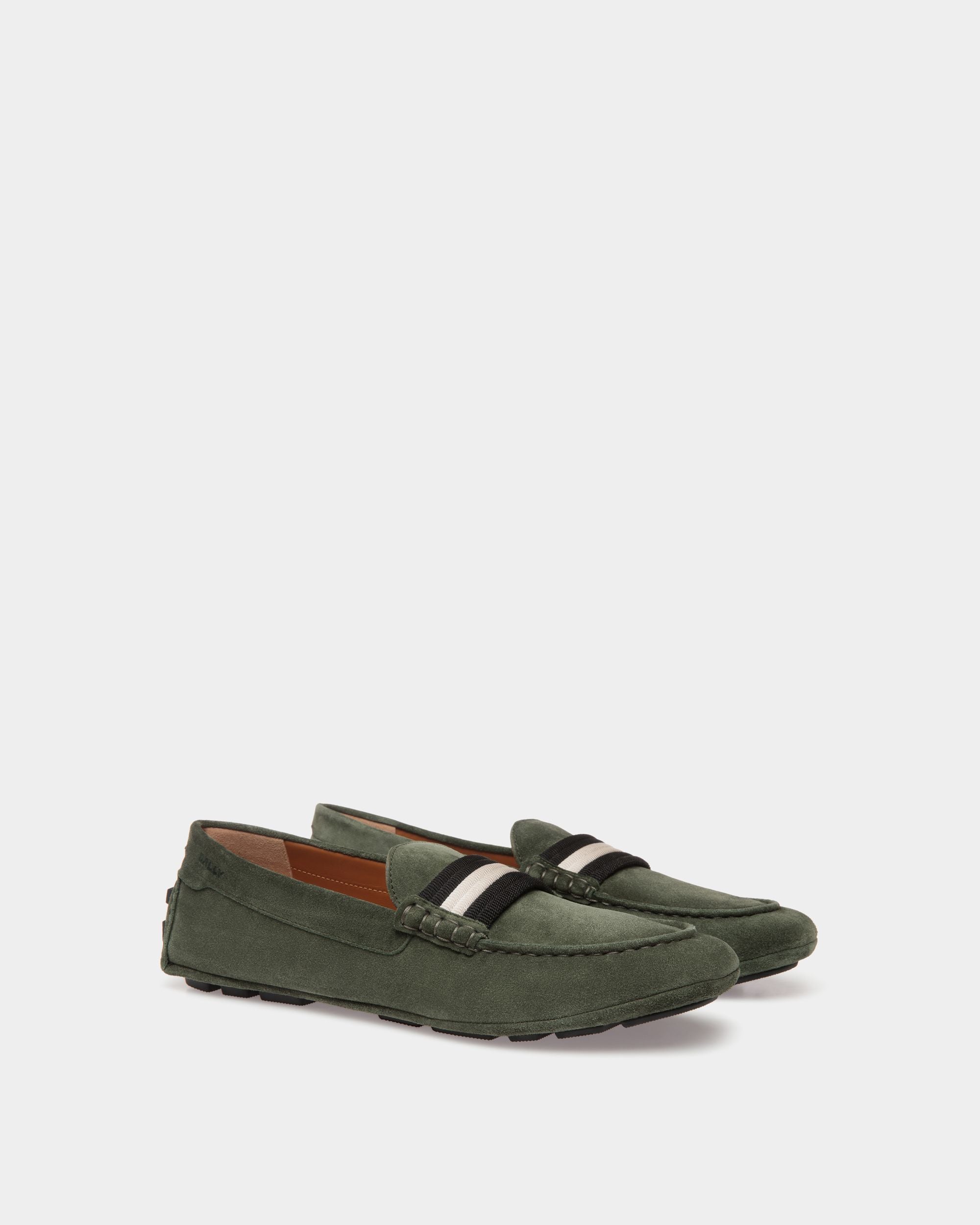 Bally Global - Kerbs Drivers In Green Leather - Green