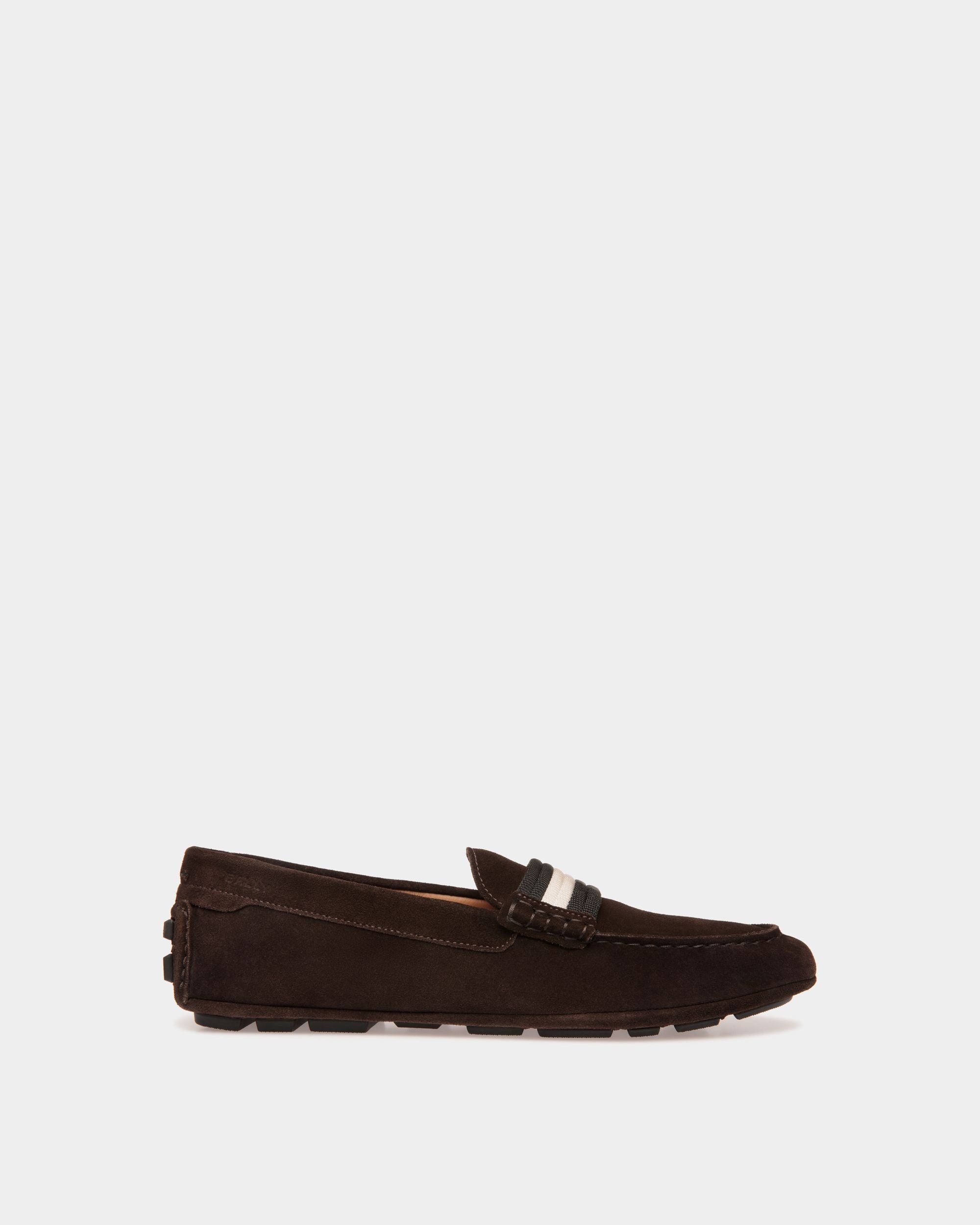 Bally Global - Kerbs Driver in Ebano Suede - Brown