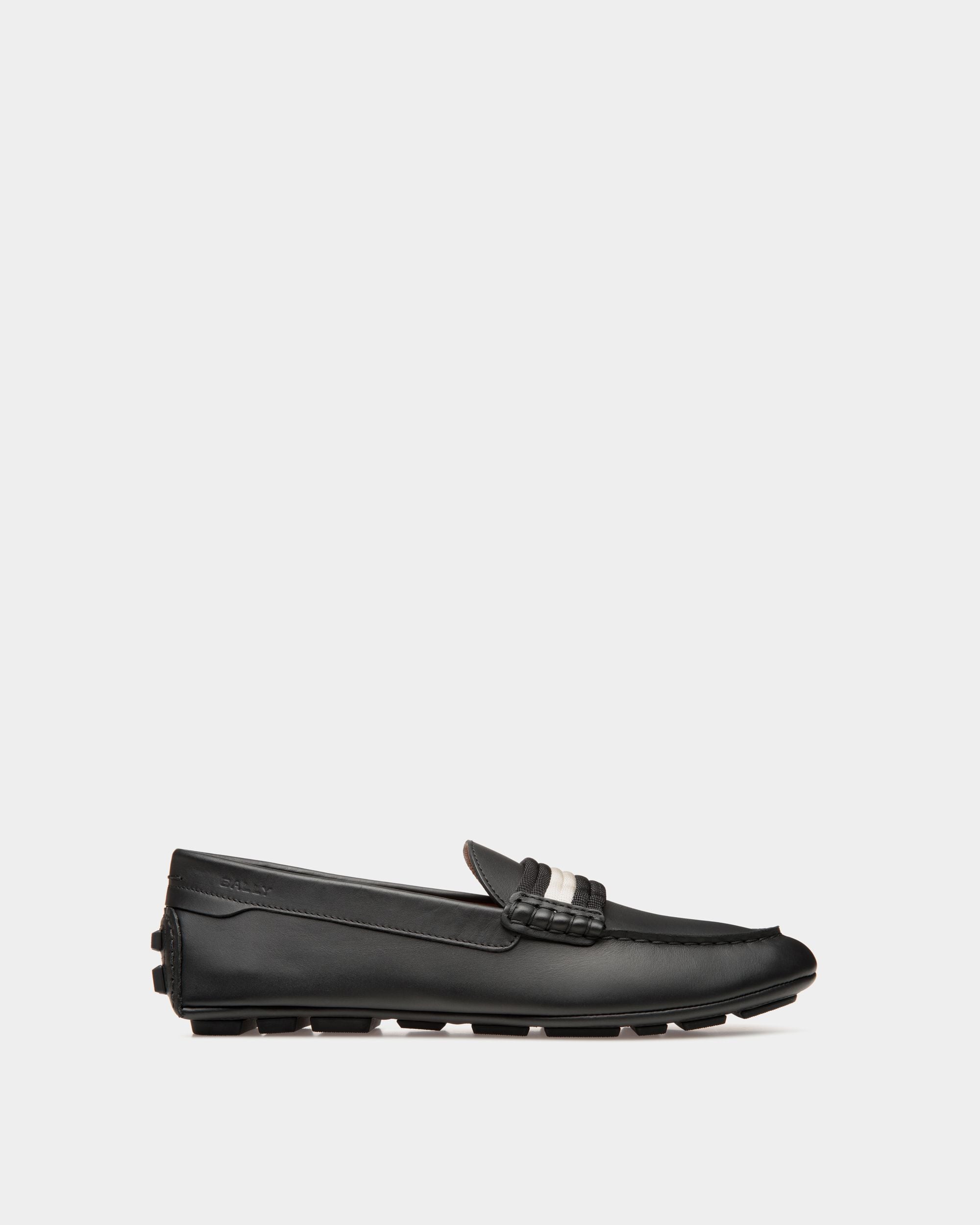 Bally Global - Kerbs Drivers In Black Leather - Black