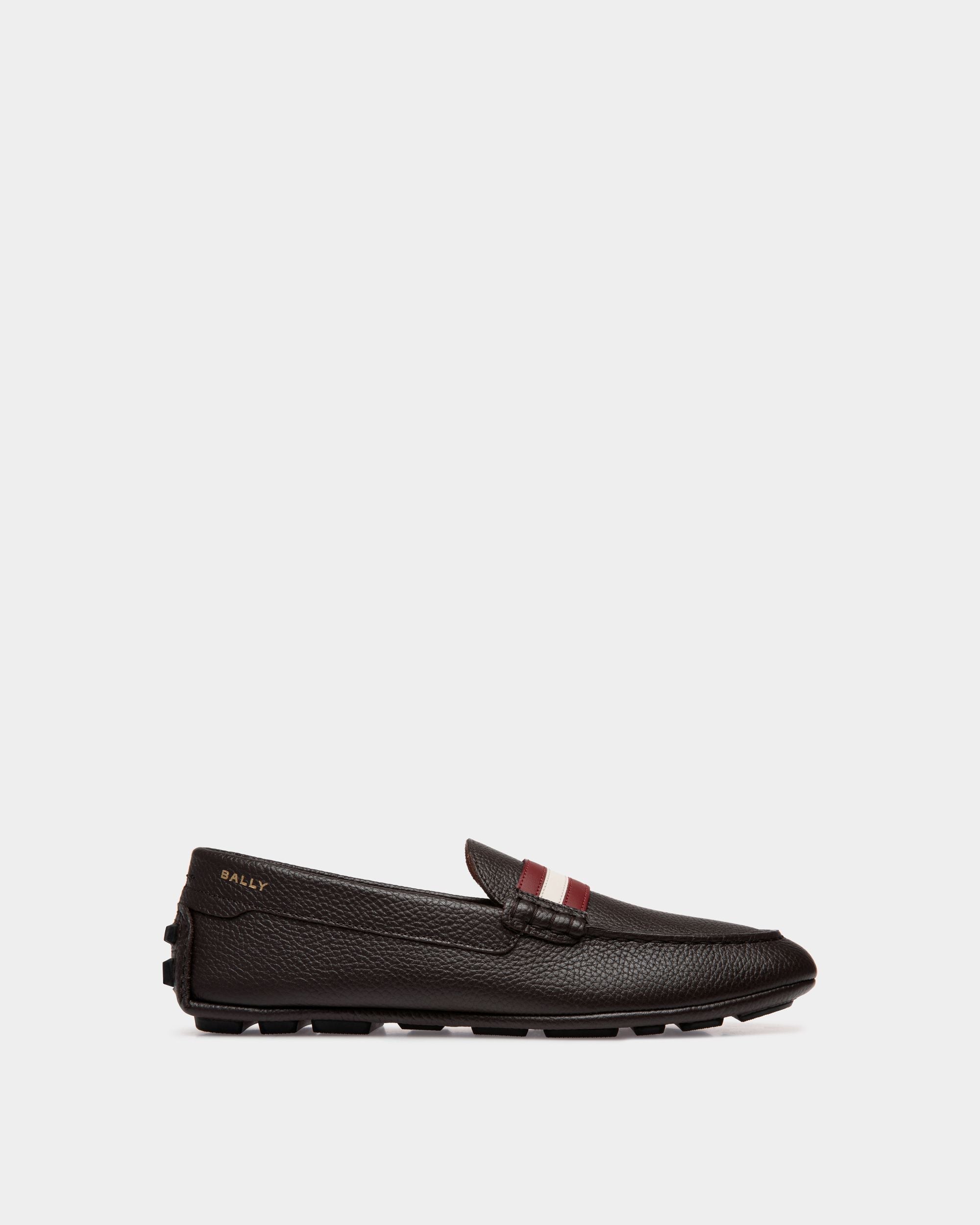Bally Global - Kerbs Driver In Ebano Grained Leather - Brown