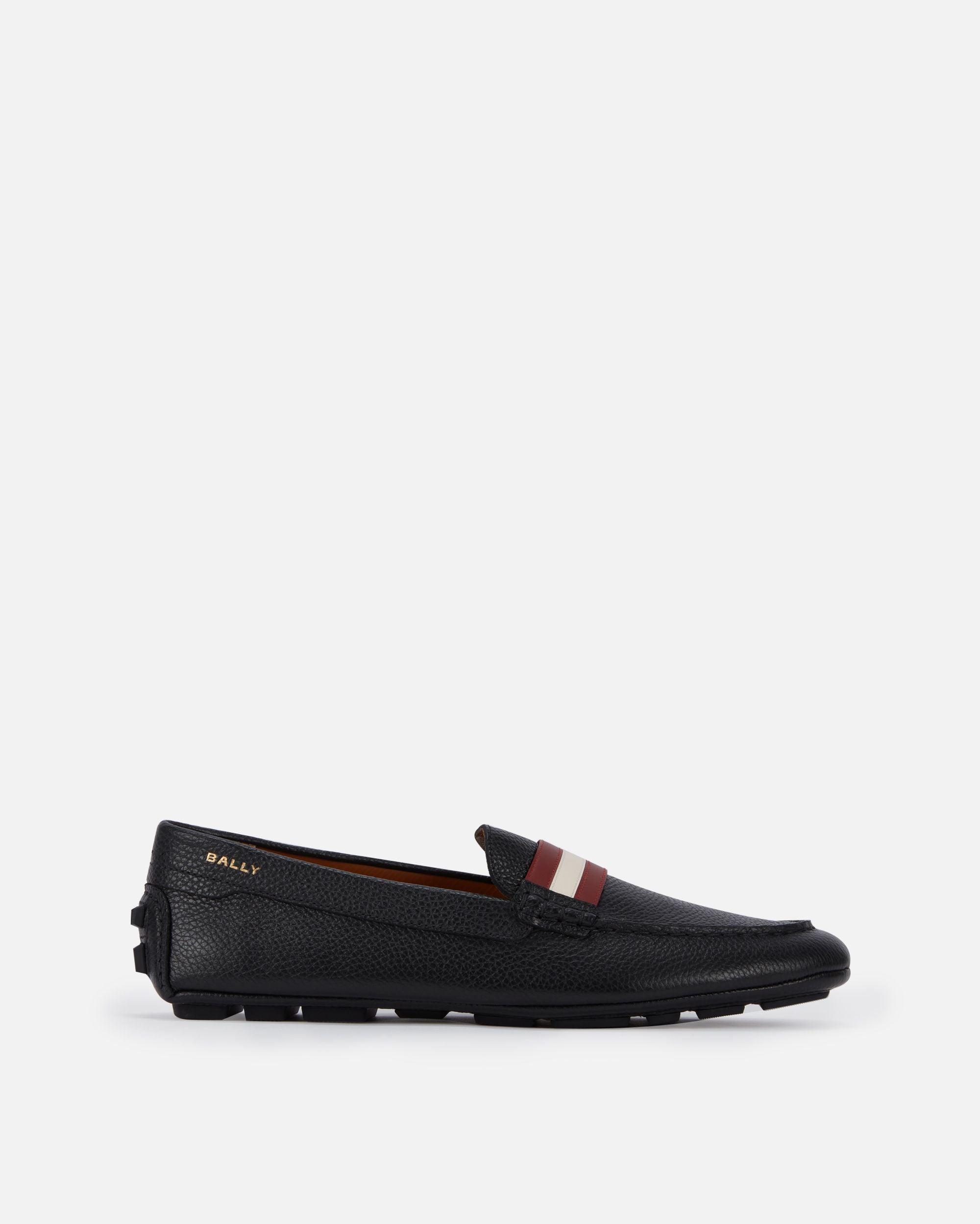 Bally Global - Kerbs Driver In Black Grained Leather - Black