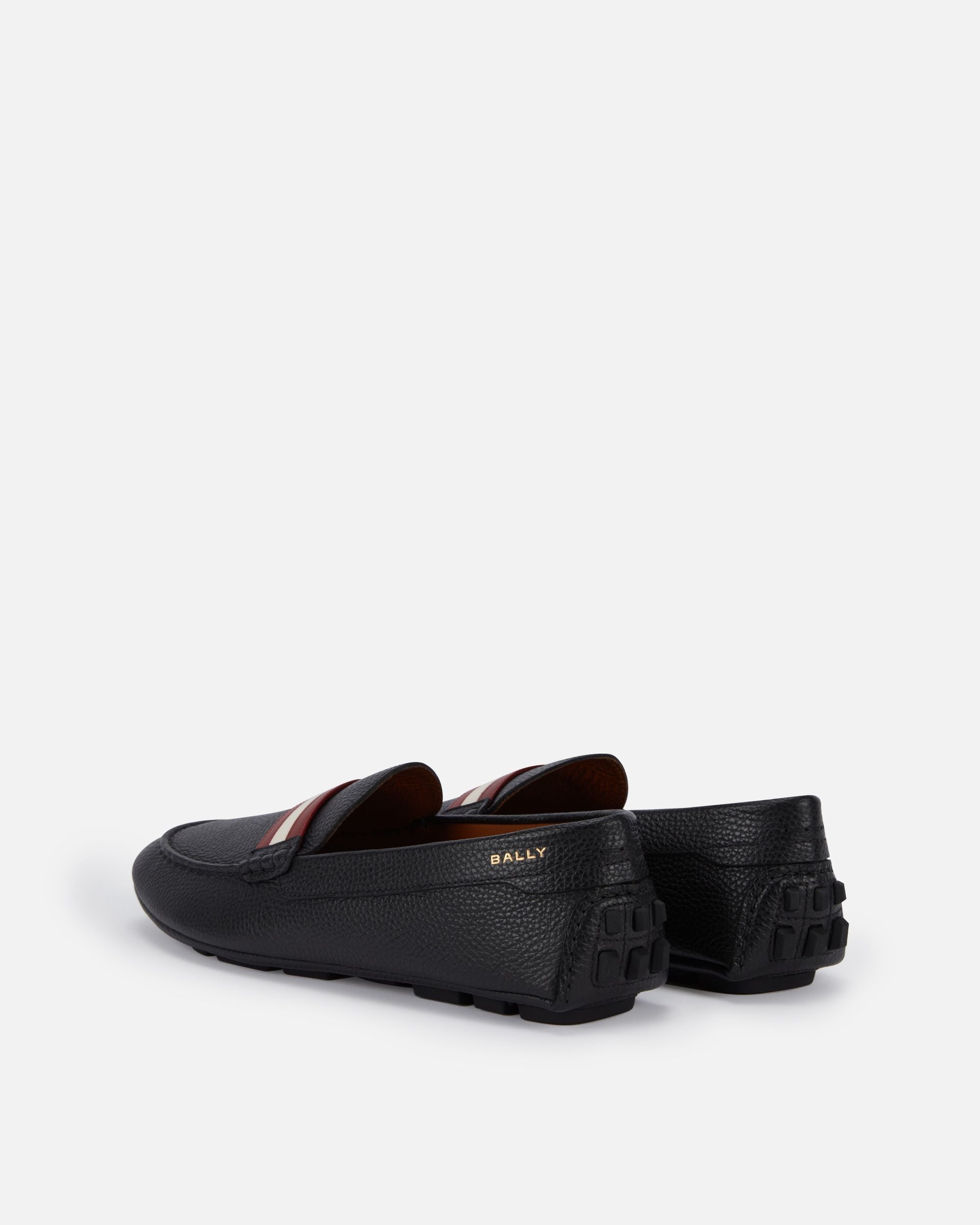 Bally Global - Kerbs Driver In Black Grained Leather - Black