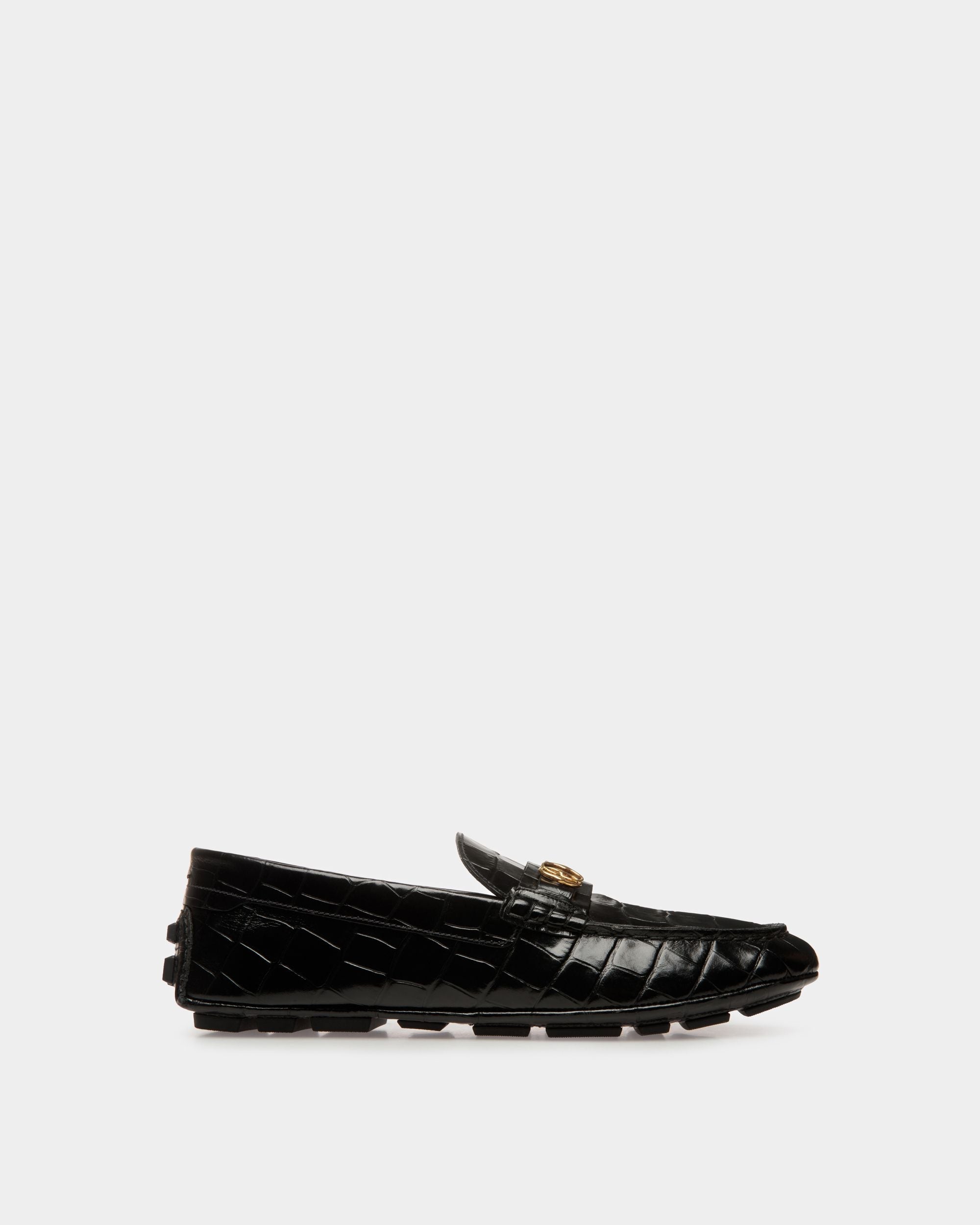 Bally Global - Kerbs Drivers In Black Leather - Black