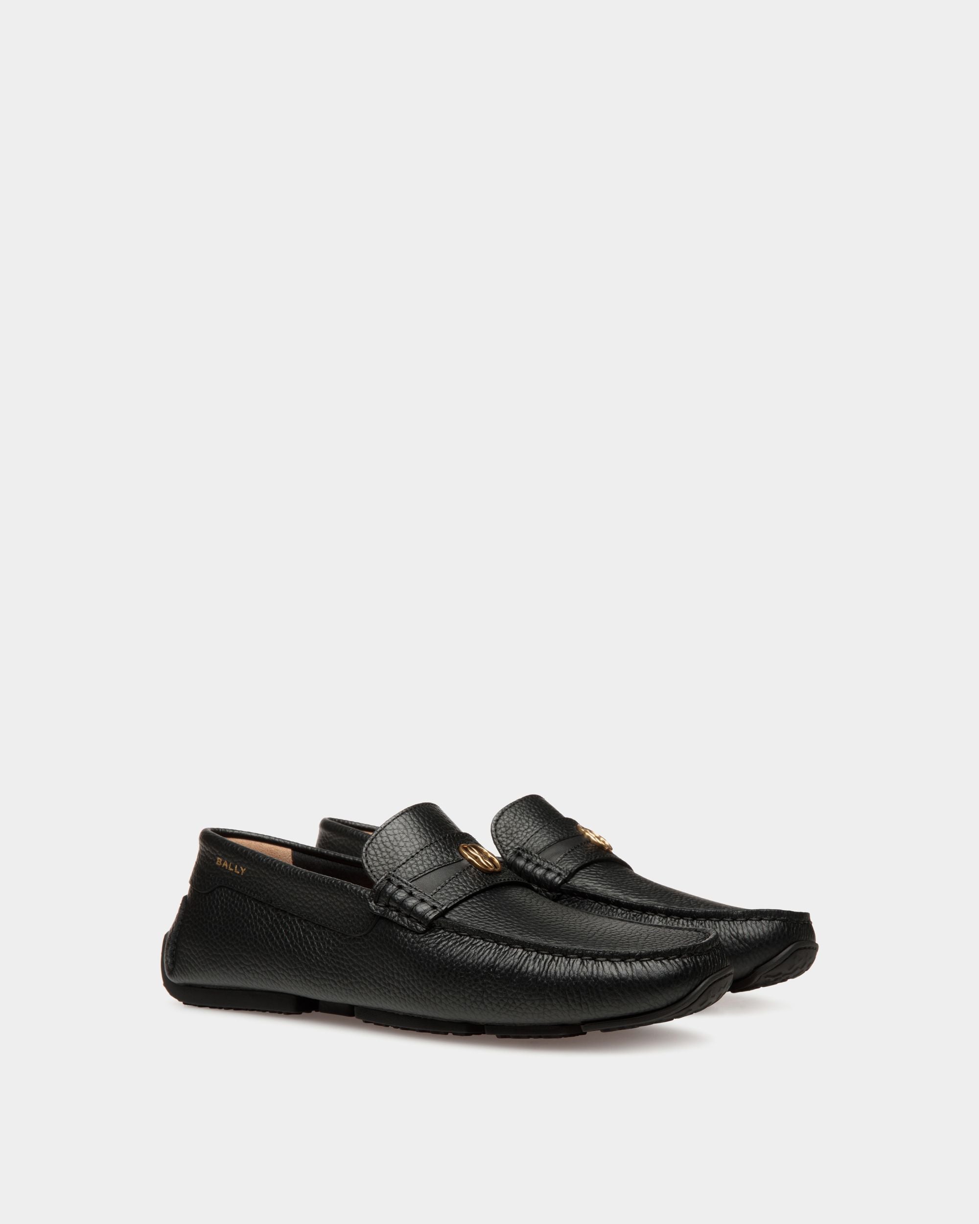 Bally Global - Pilot Drivers In Black Leather - Black