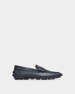 Kerbs Driver in Blue Grained Leather