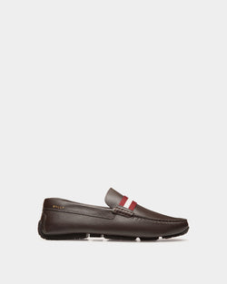 Pilot Driver In Brown Grained Leather