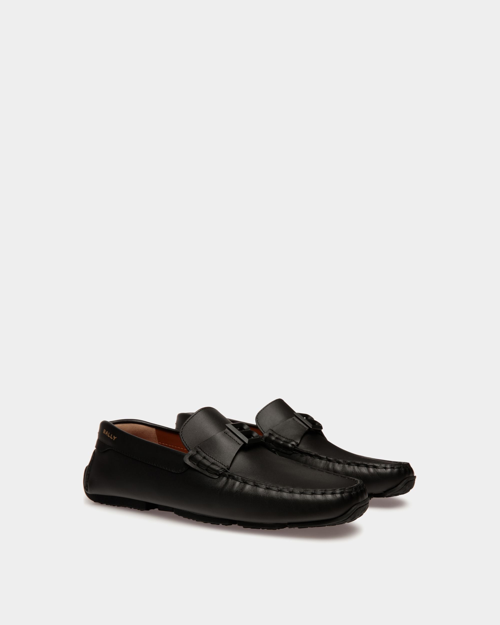 Bally Global - Pilot Driver In Black Leather - Black