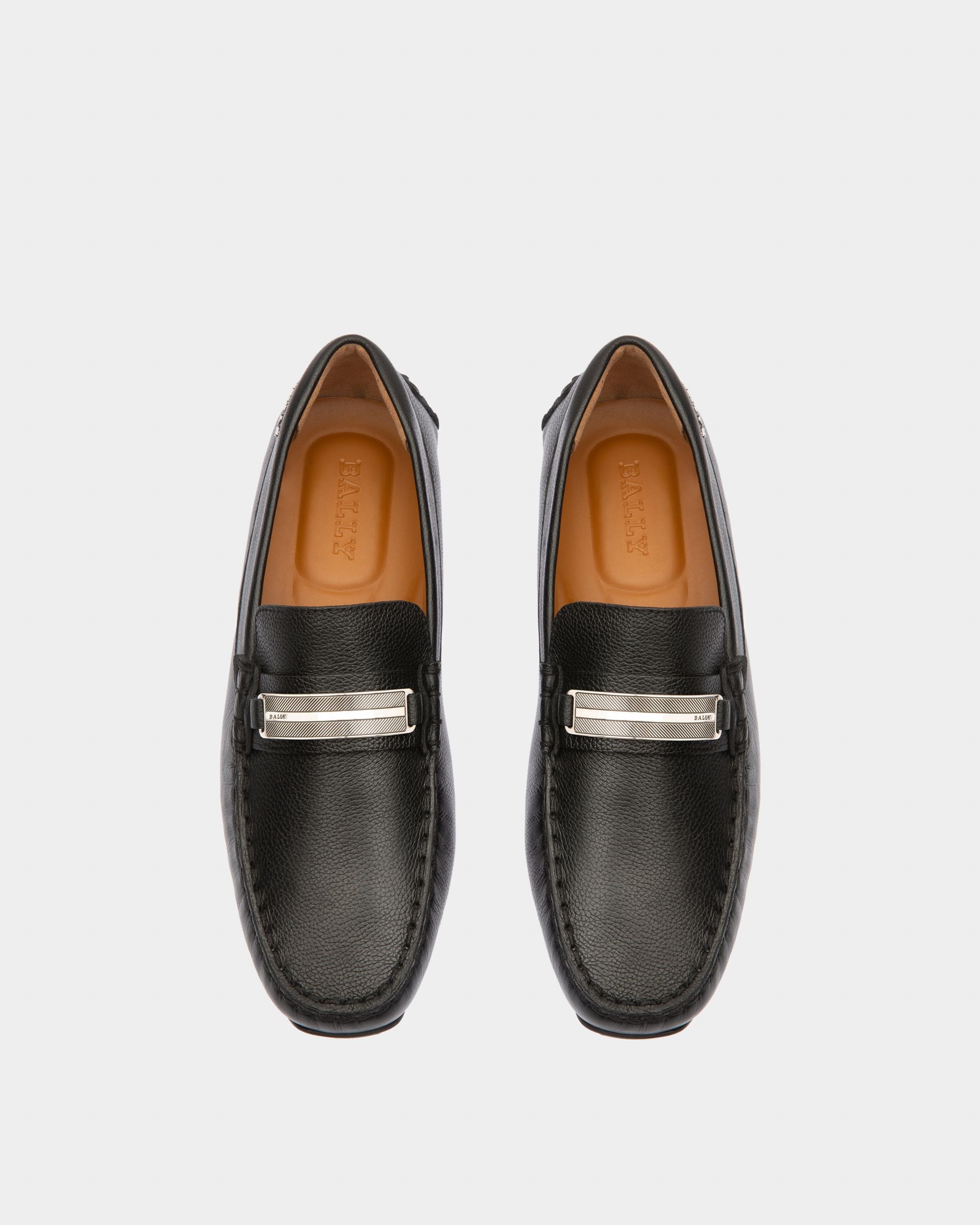 Bally Global - Paryse Leather Drivers In Black - Black