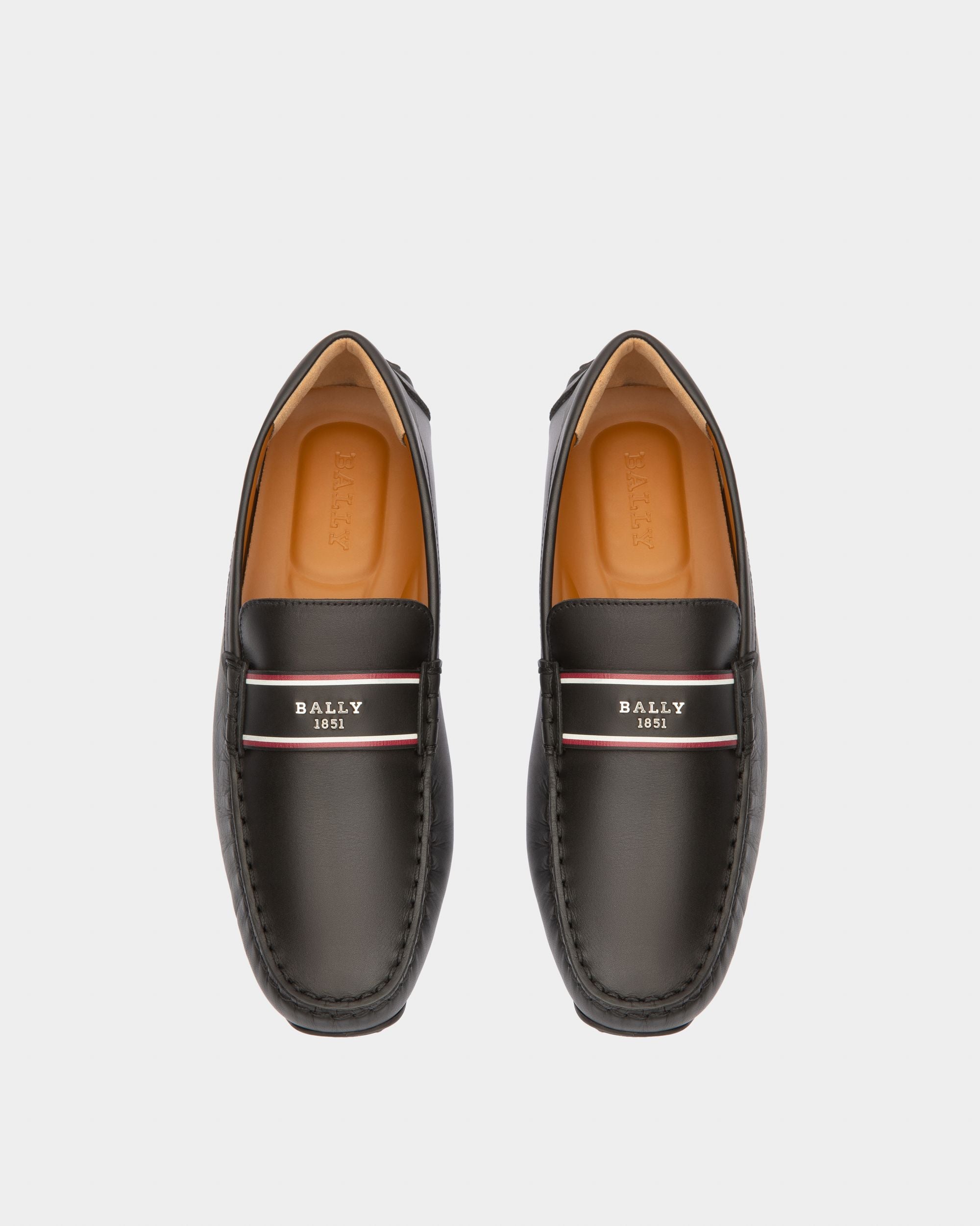 Bally Global - Pabyl Leather Drivers In Black - Black