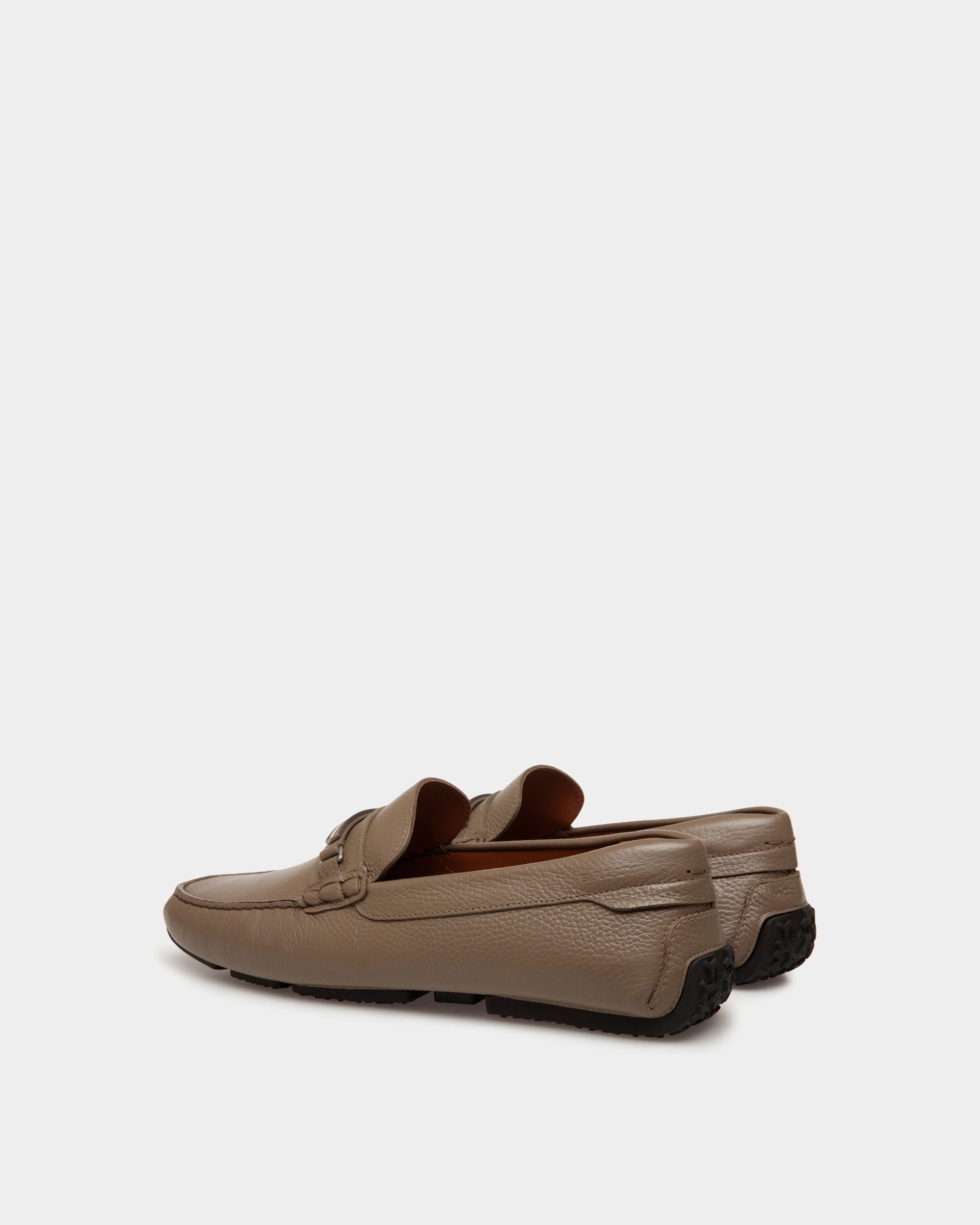 Bally Global - Pilot Driver in Taupe Grained Leather - Brown