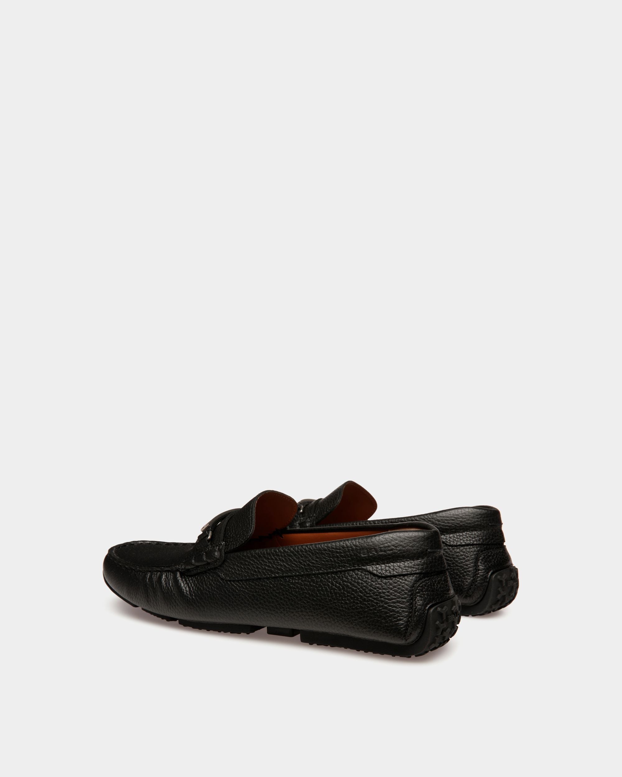 Bally Global - Pilot Driver In Black Grained Leather - Black