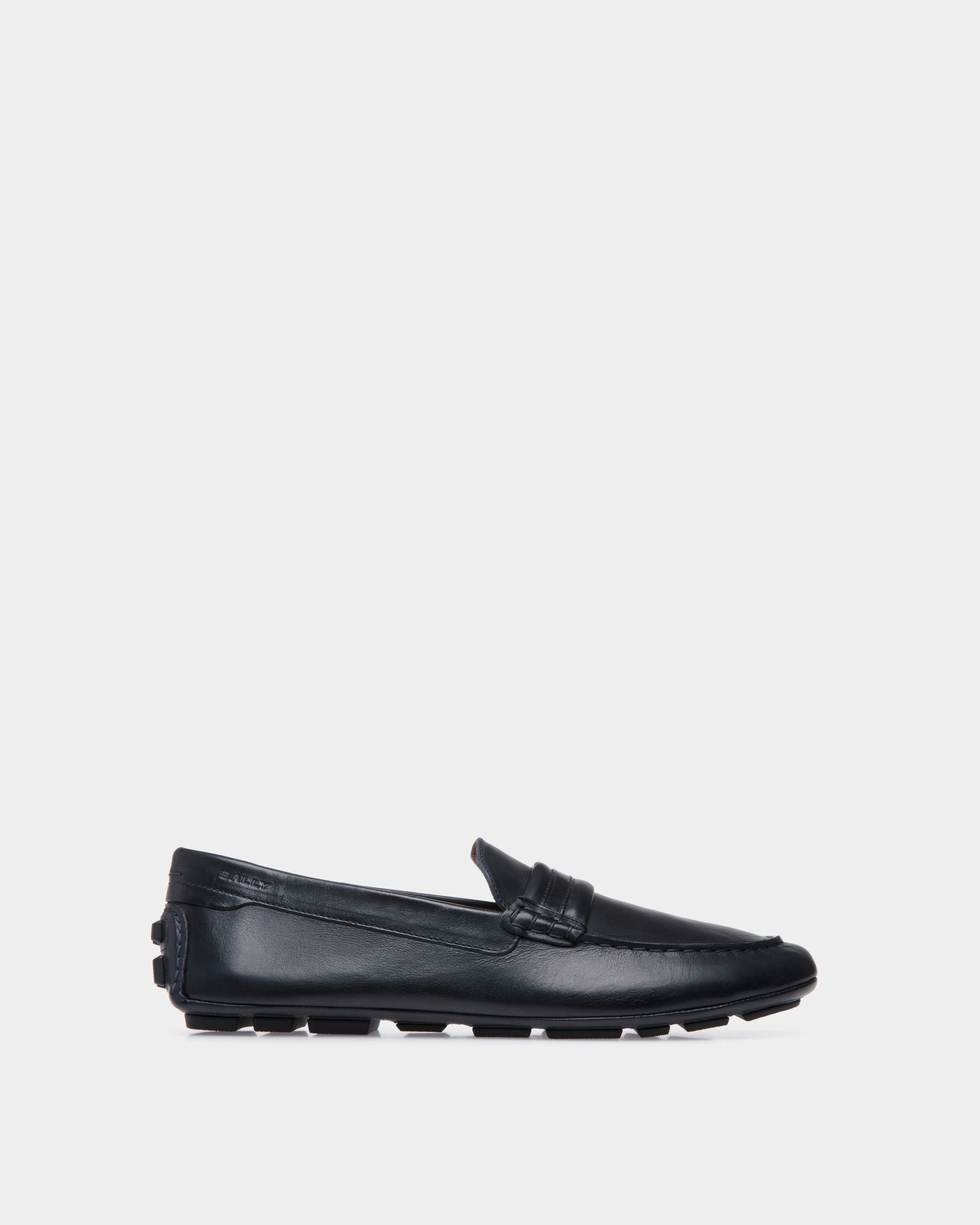 Bally Global - Kerbs Drivers In Blue Leather - Blue
