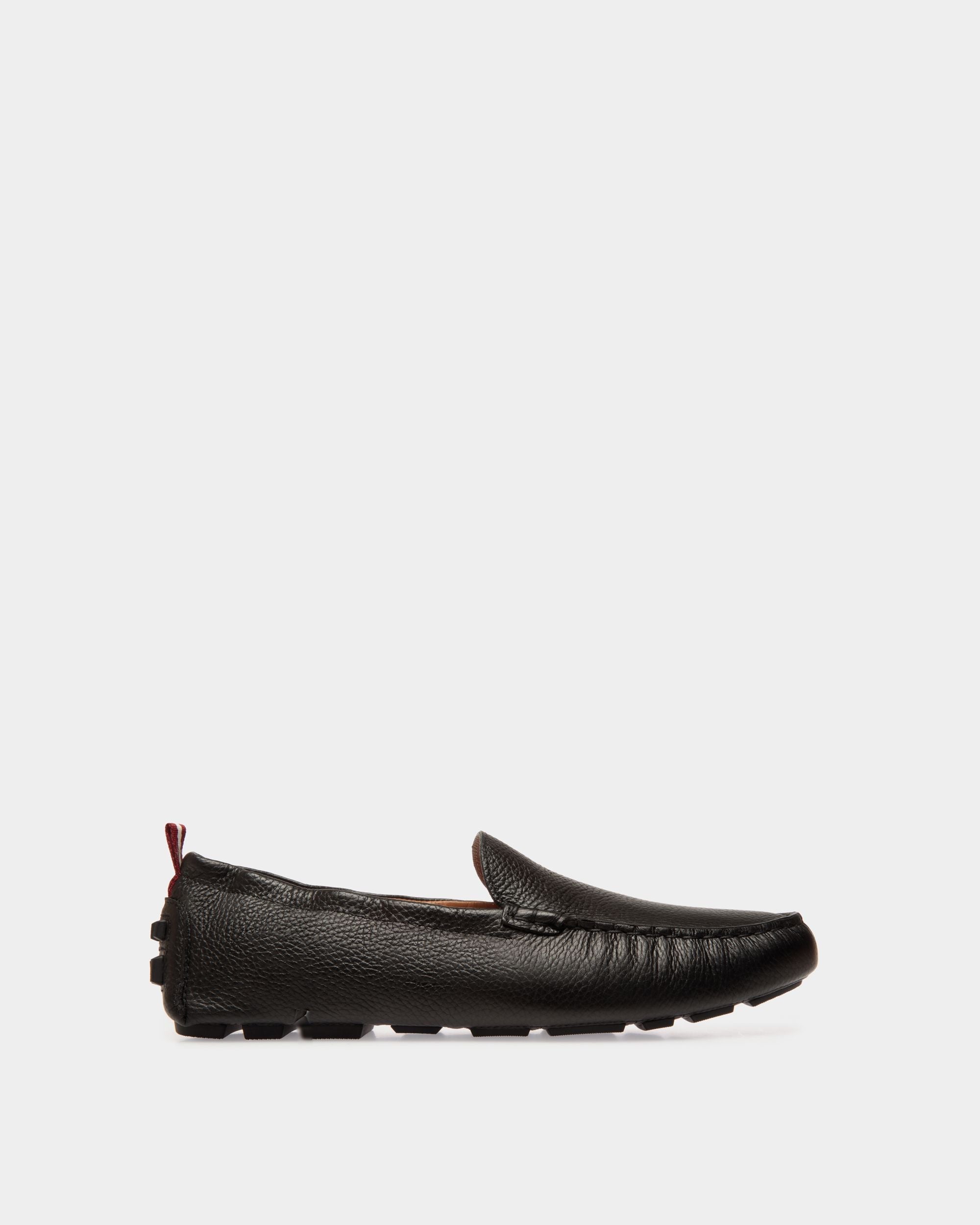 Bally Global - Kerbs Driver in Black Grained Leather - Black