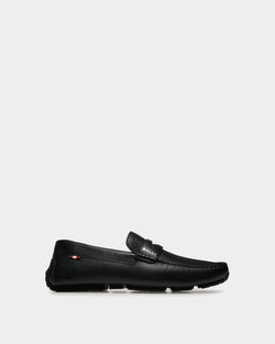 Chaussure Driver Pilot En Cuir Grainé Noir