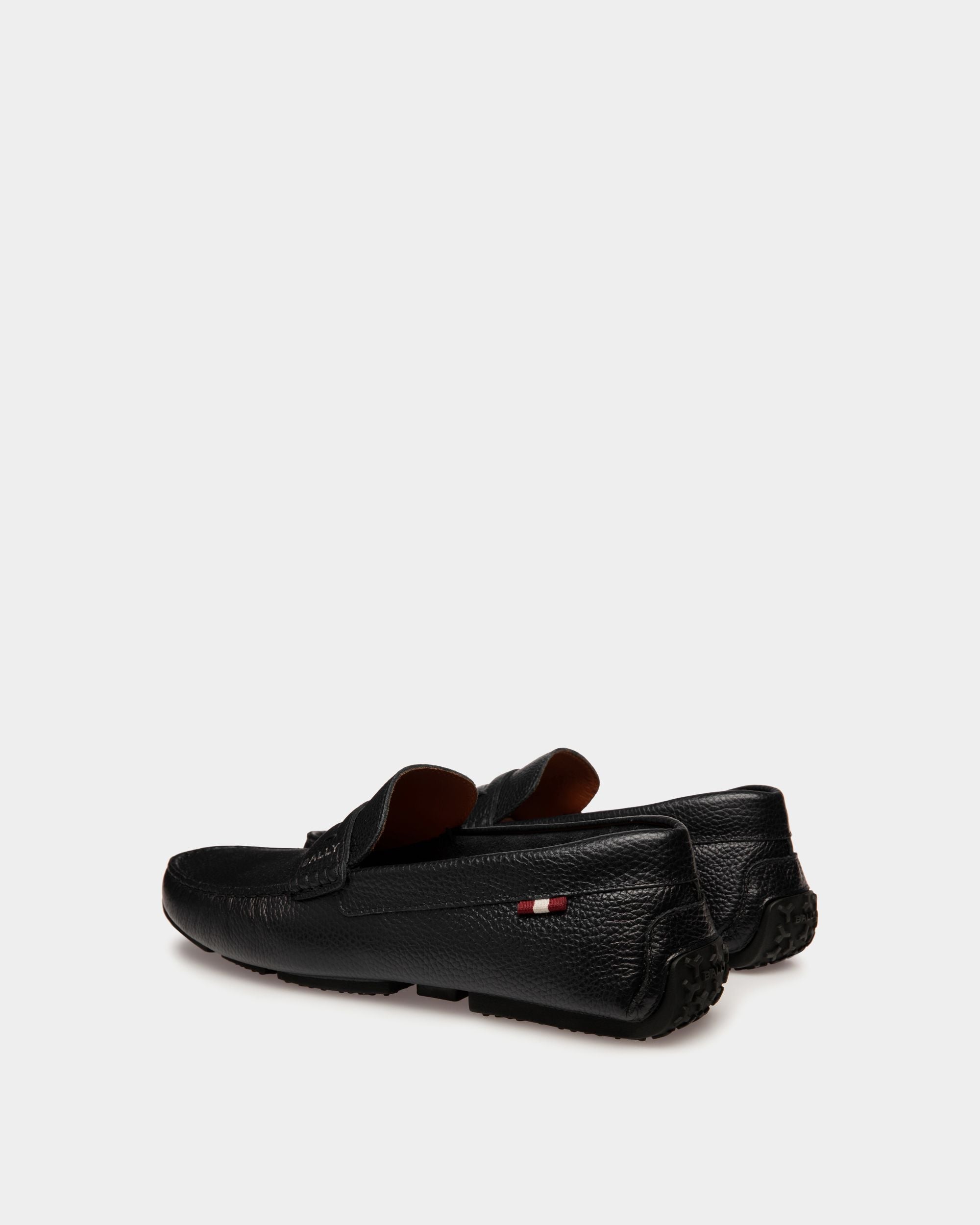 Bally Global - Chaussure Driver Pilot En Cuir Grainé Noir - Noir