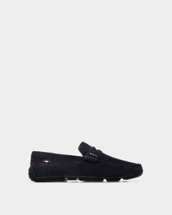 Pilot Driver in Navy Blue Suede