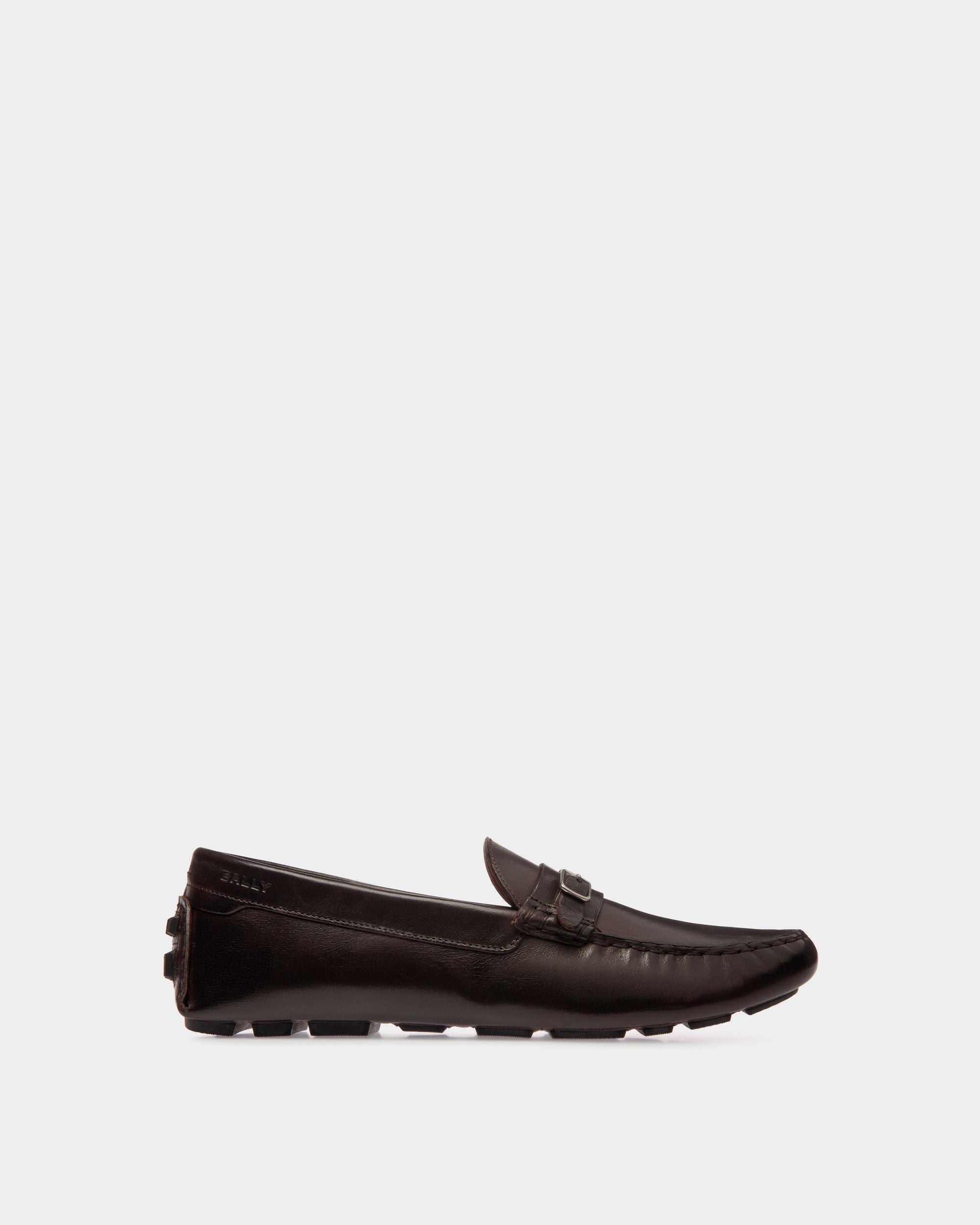 Bally Global - Kerbs Driver in Ebano Leather - Brown