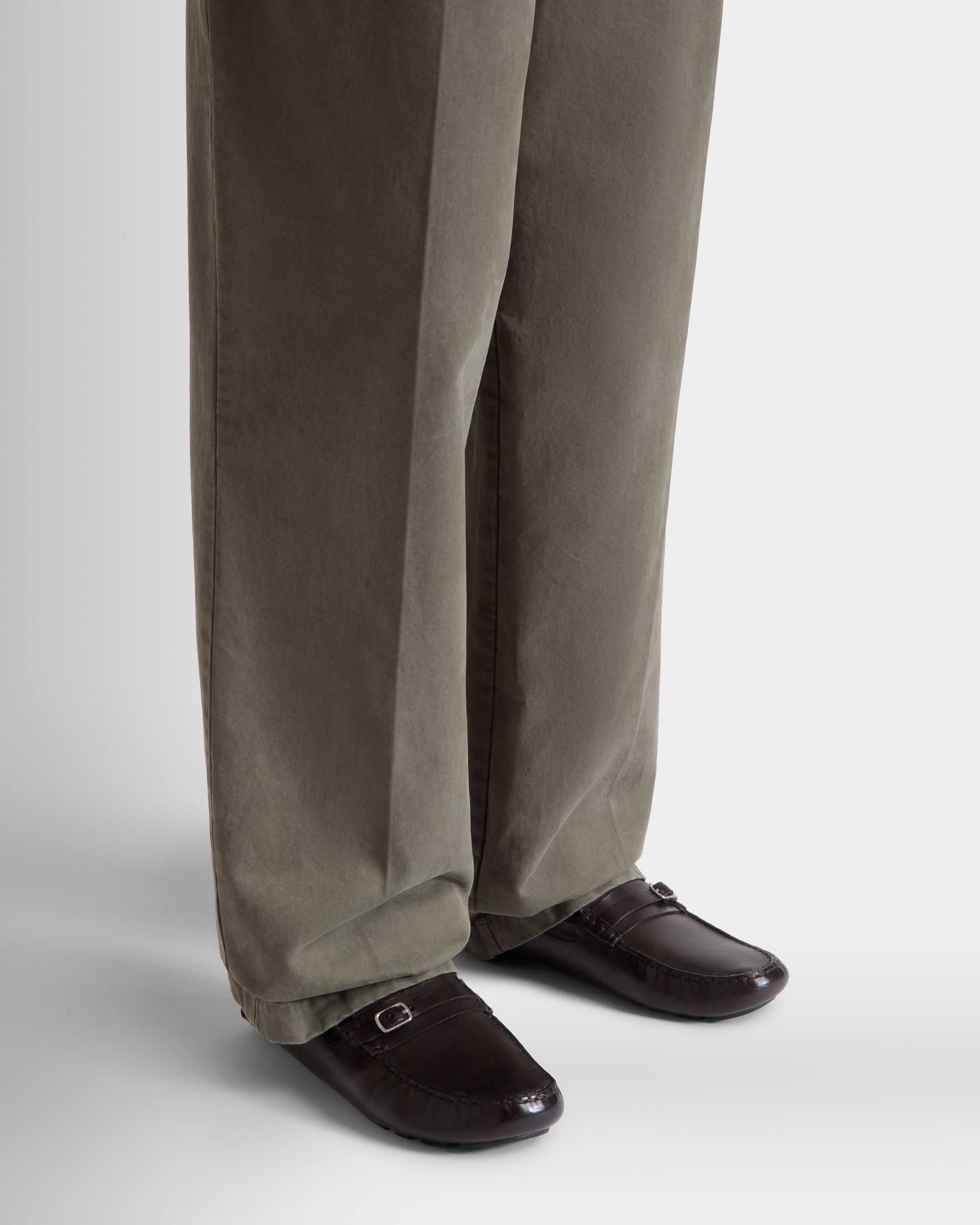 Bally Global - Kerbs Driver in Ebano Leather - Brown