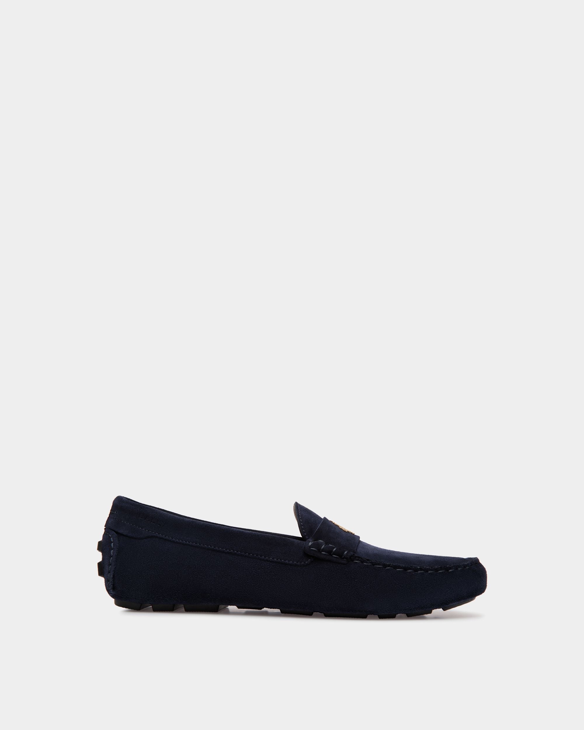 Bally Global - Kerbs Driver In Navy Blue Suede - Blue