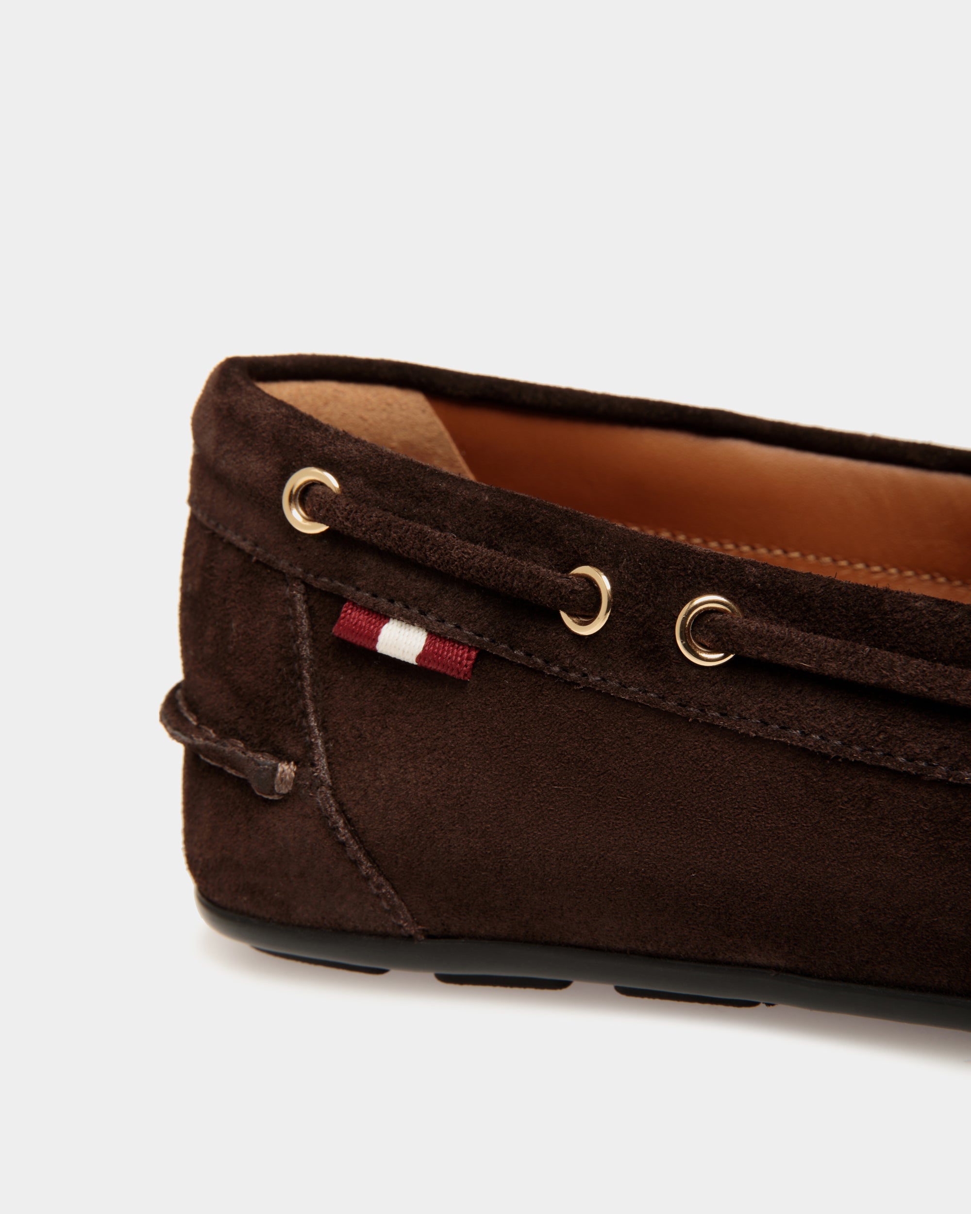 Bally Global - Clay Driver in Ebano Suede - Brown