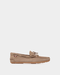 Clay Driver in Taupe Suede