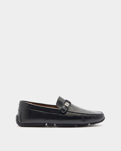Pilot Driver in Black Leather